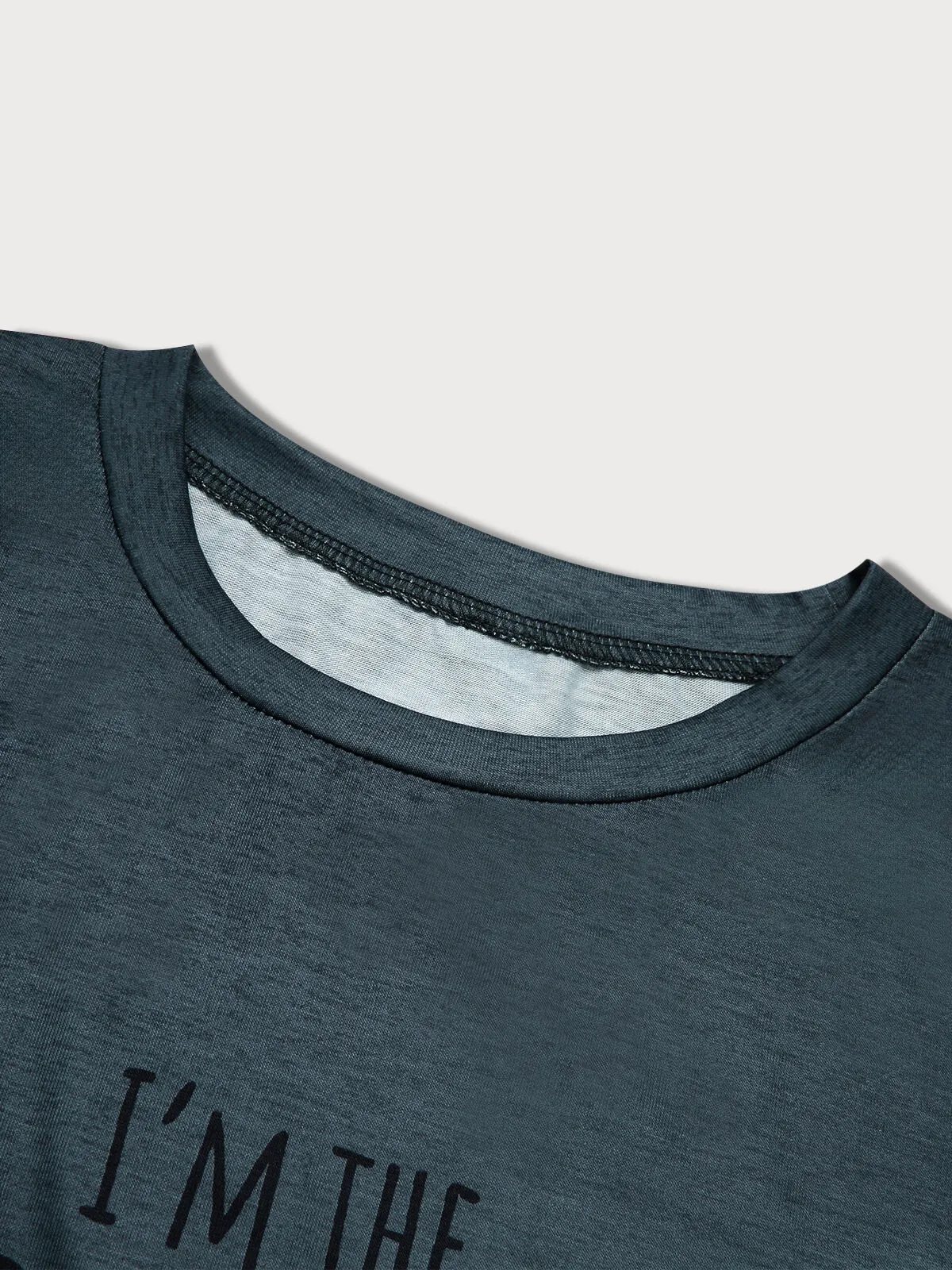 Youngest Sister Slogan Gradient Round Neck T-shirt, 5 of 8