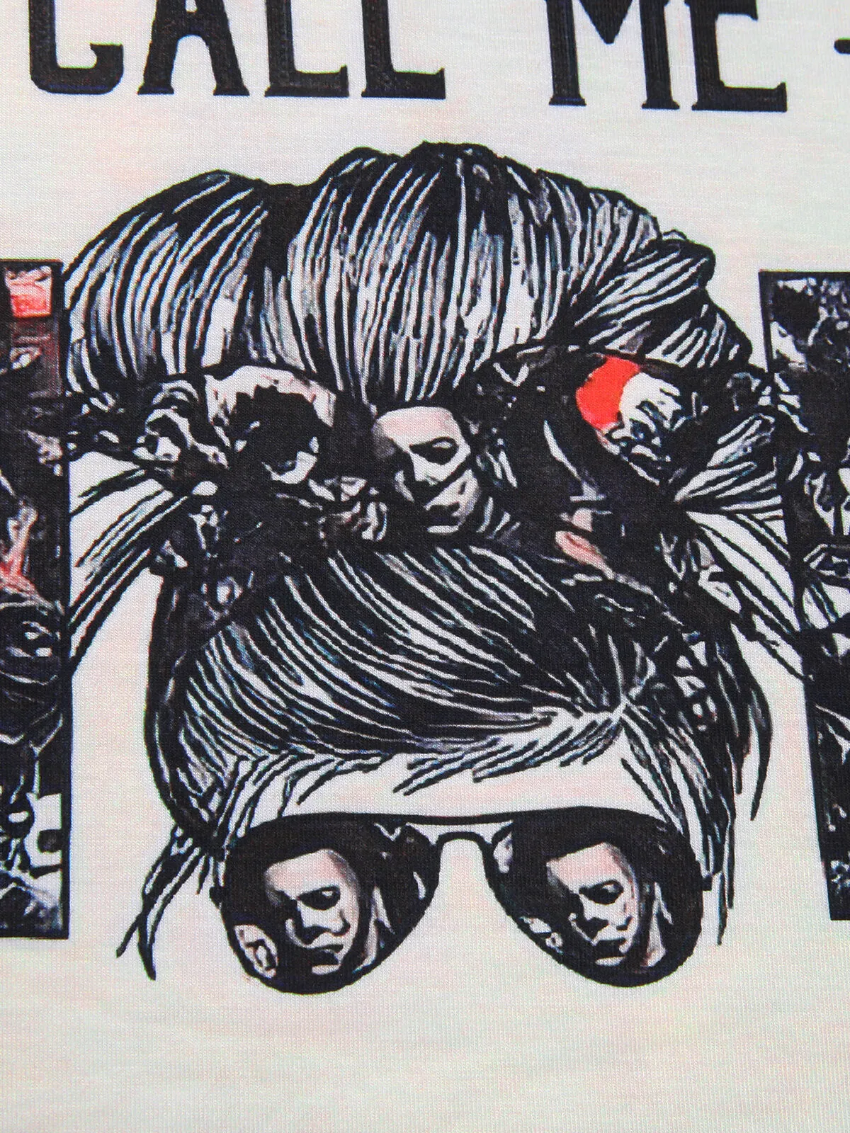 Call Me Slogan Chevron Round Neck T-shirt, 5 of 6