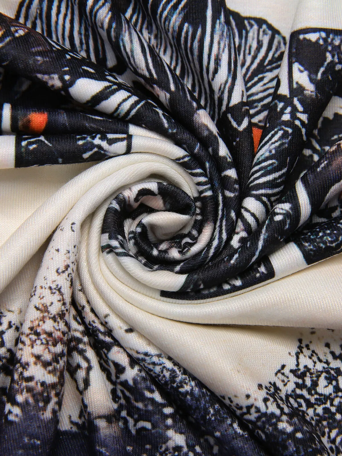 Call Me Slogan Chevron Round Neck T-shirt, 6 of 6