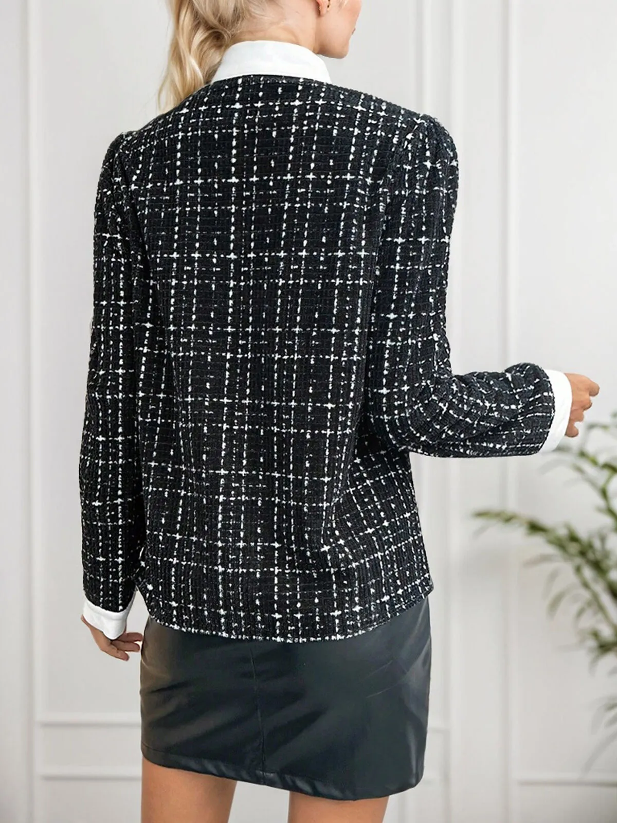 Graphic Bow Tie Neck Blouse, 2 of 3