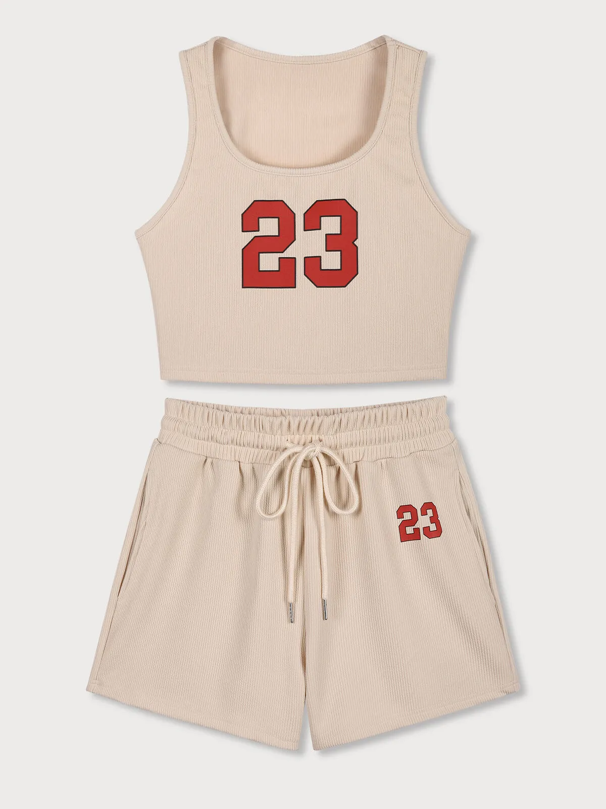 Graphic Scoop Tank & Graphic Shorts, 2 of 6