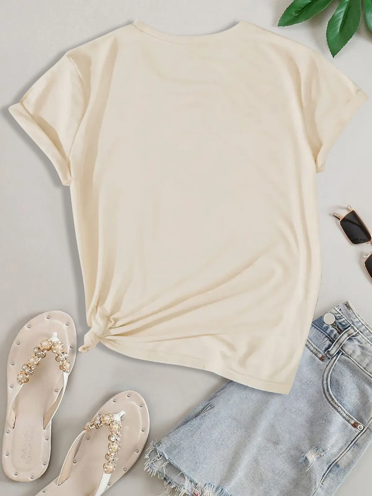 Letter My Flabbers Round Neck Graphic T-shirt, 2 of 5