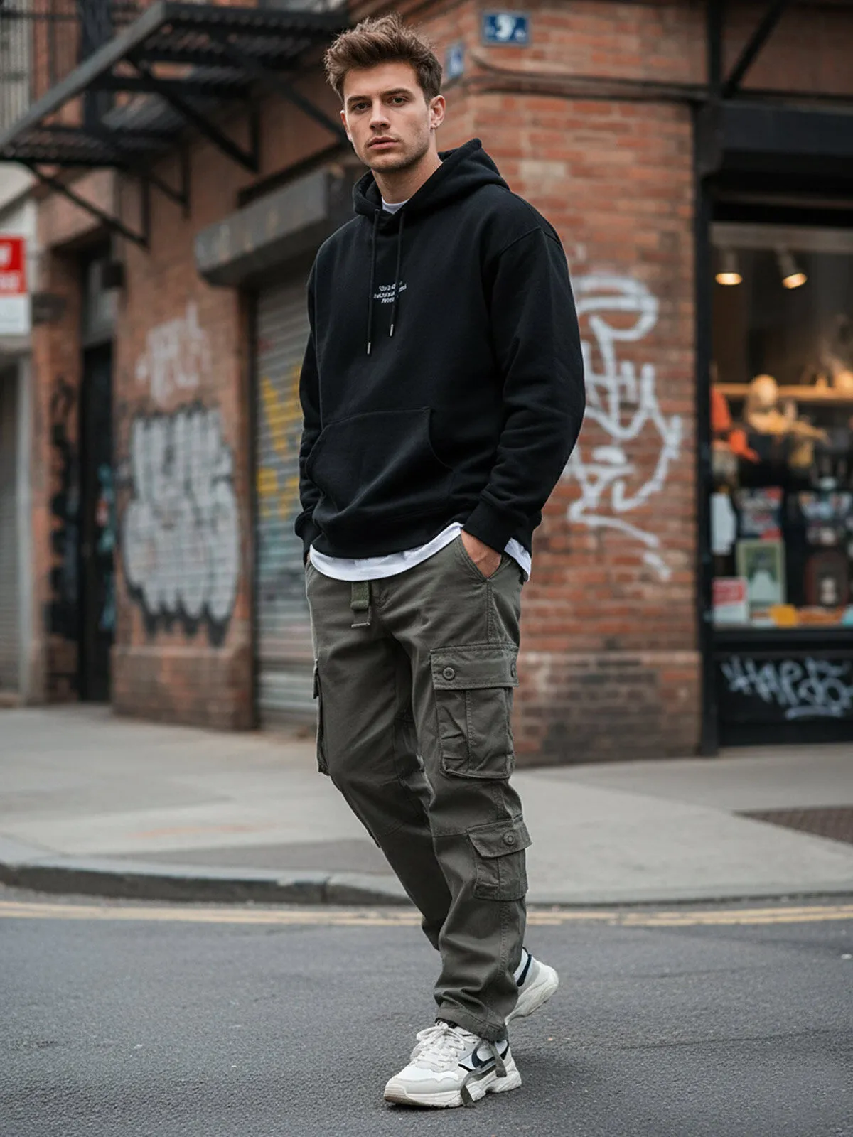 Men's Cargo Pants Durable Lightweight Athletic Multi-Pockets Tactical Outdoor Military Army Trousers, 2 of 6