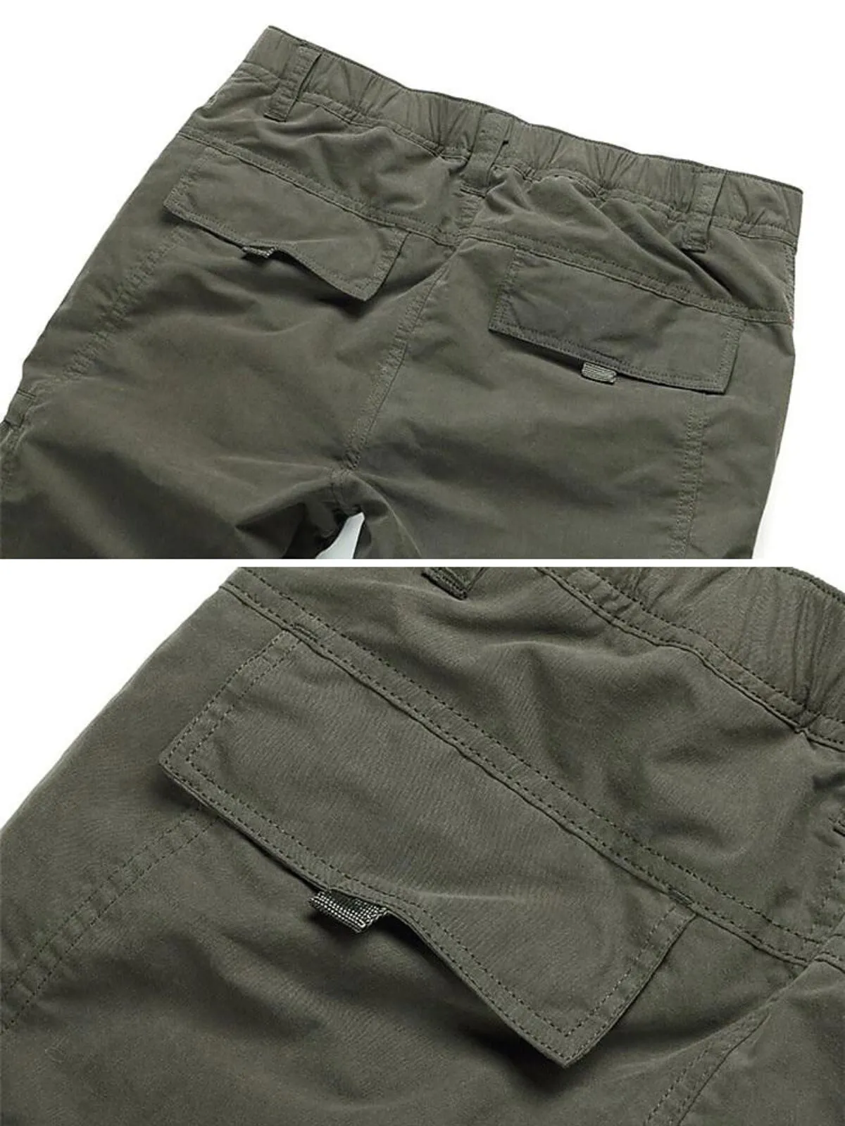 Men's Cargo Pants Military Tactical Combat Long Fleece Warm in Fall and Winter, 7 of 7