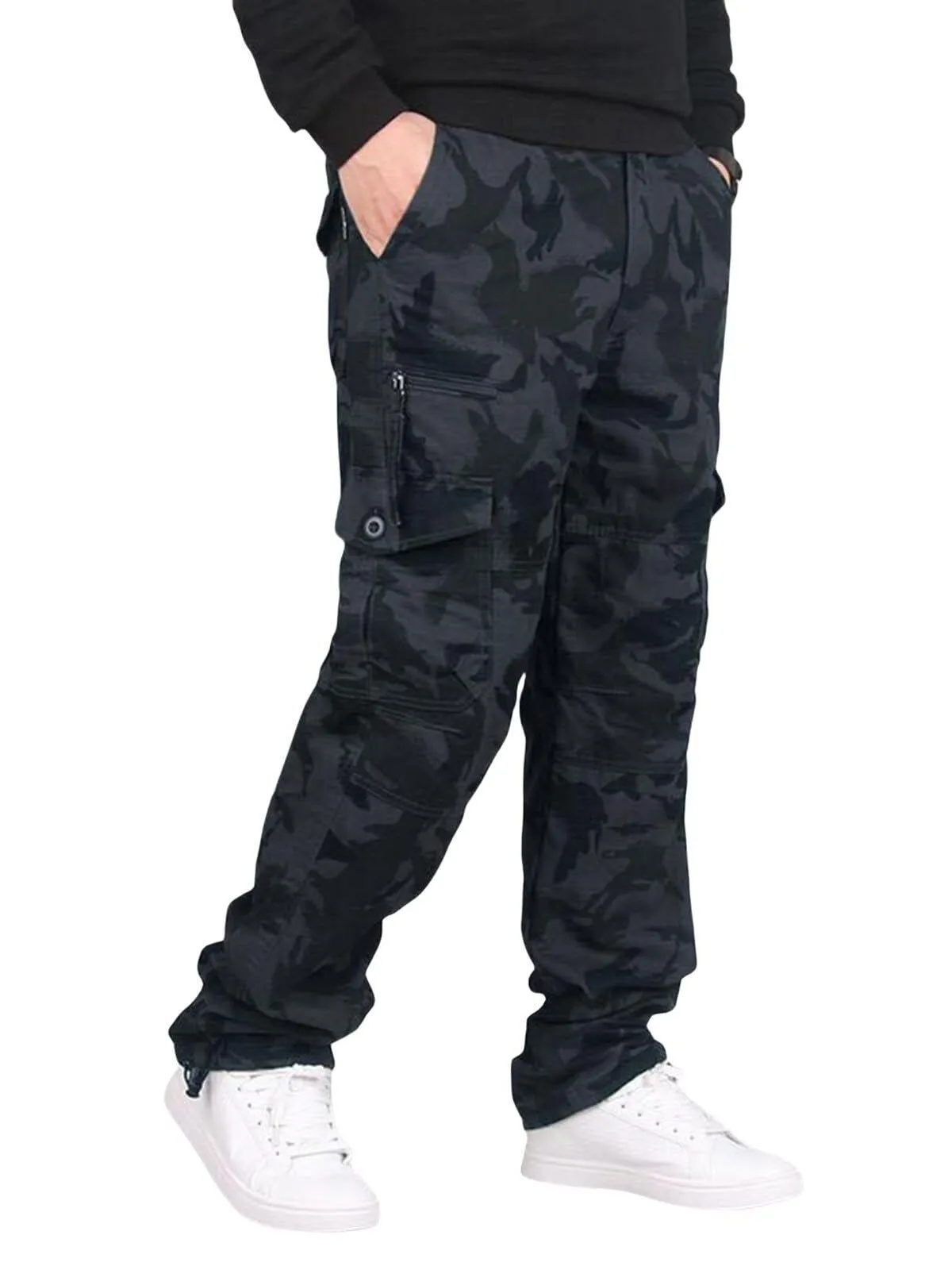 Camo Pocket Zipper Fly Cargo Pants, 4 of 4