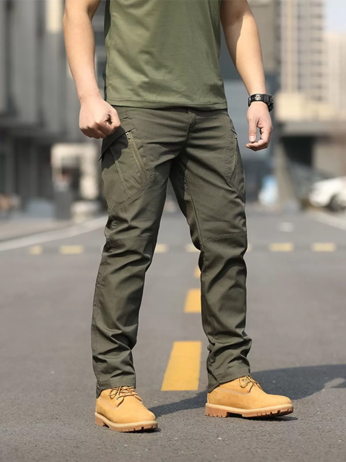 Men's Cargo Pants Hiking Waterproof Joggers with Multi Pockets, 1 of 5