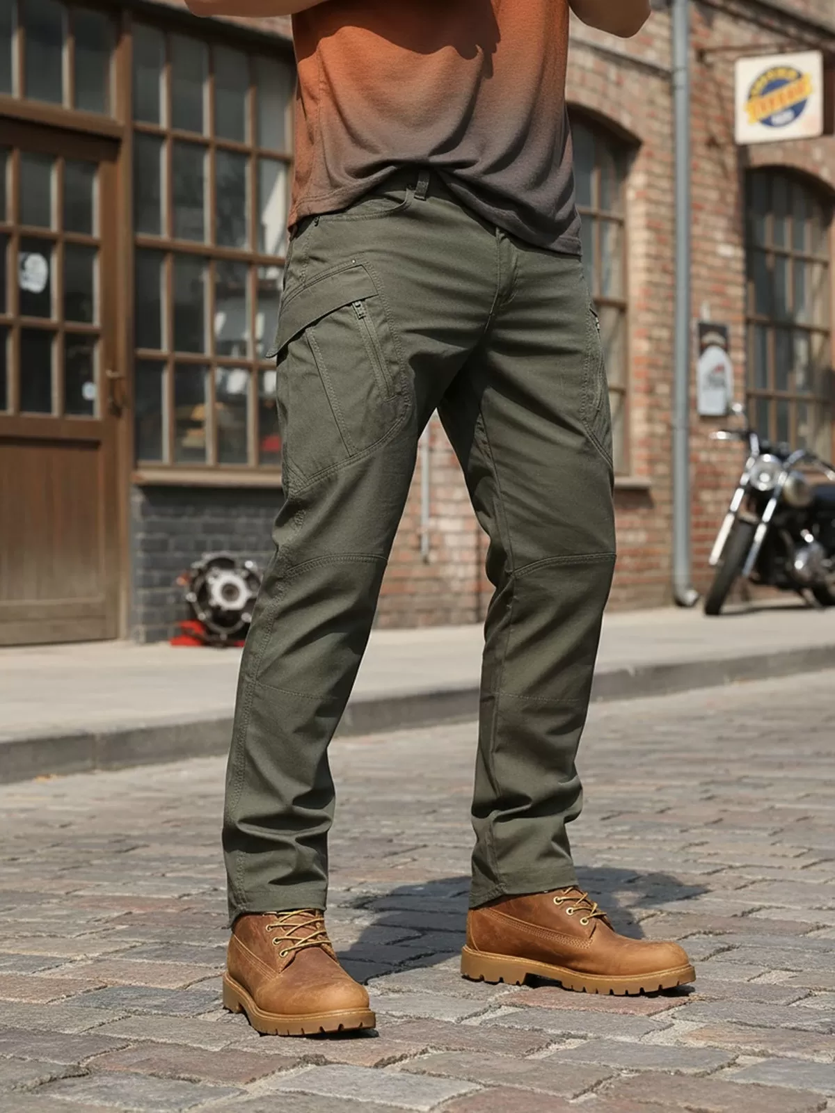 Men's Cargo Pants Hiking Waterproof Joggers with Multi Pockets, 2 of 5