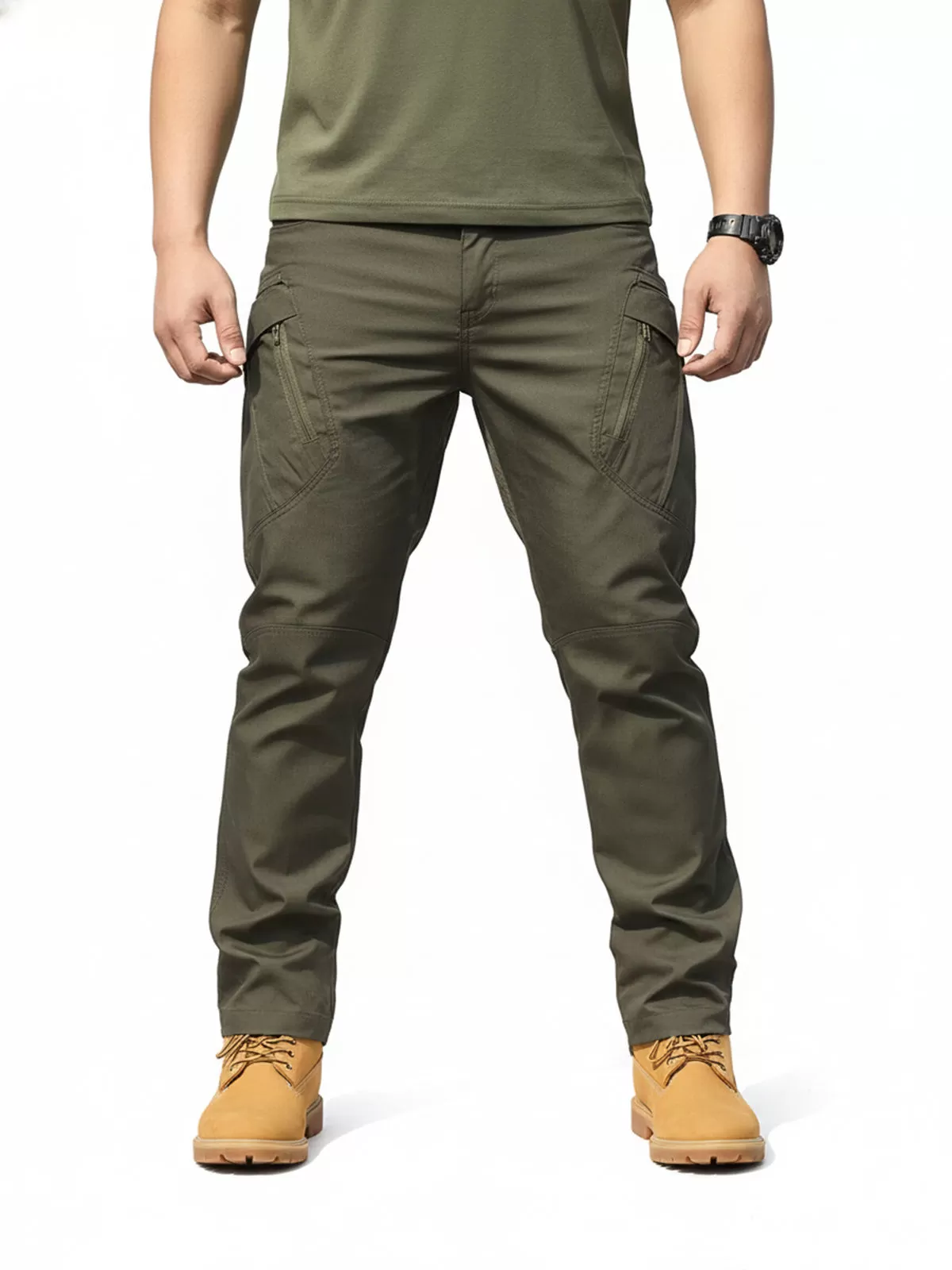 Men's Cargo Pants Hiking Waterproof Joggers with Multi Pockets, 5 of 5