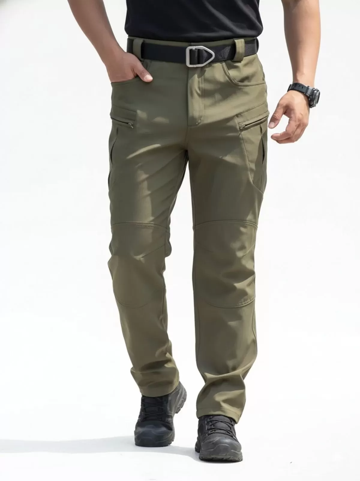 Men's Cargo Pants Flex Stretch Tactical Water Resistant Ripstop Lightweight Outdoor Work Hiking Pants, 6 of 6