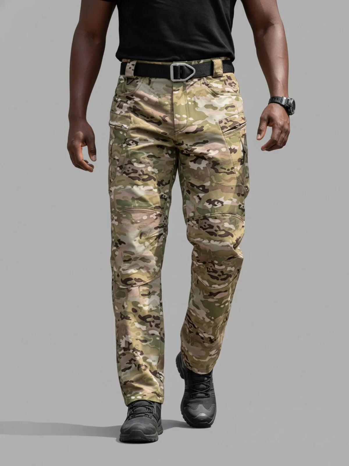 Men's Cargo Pants Camouflage Hiking Spring Autumn Anti-scratch Tactical Hunting Camping Training Elastic Pants, 7 of 9