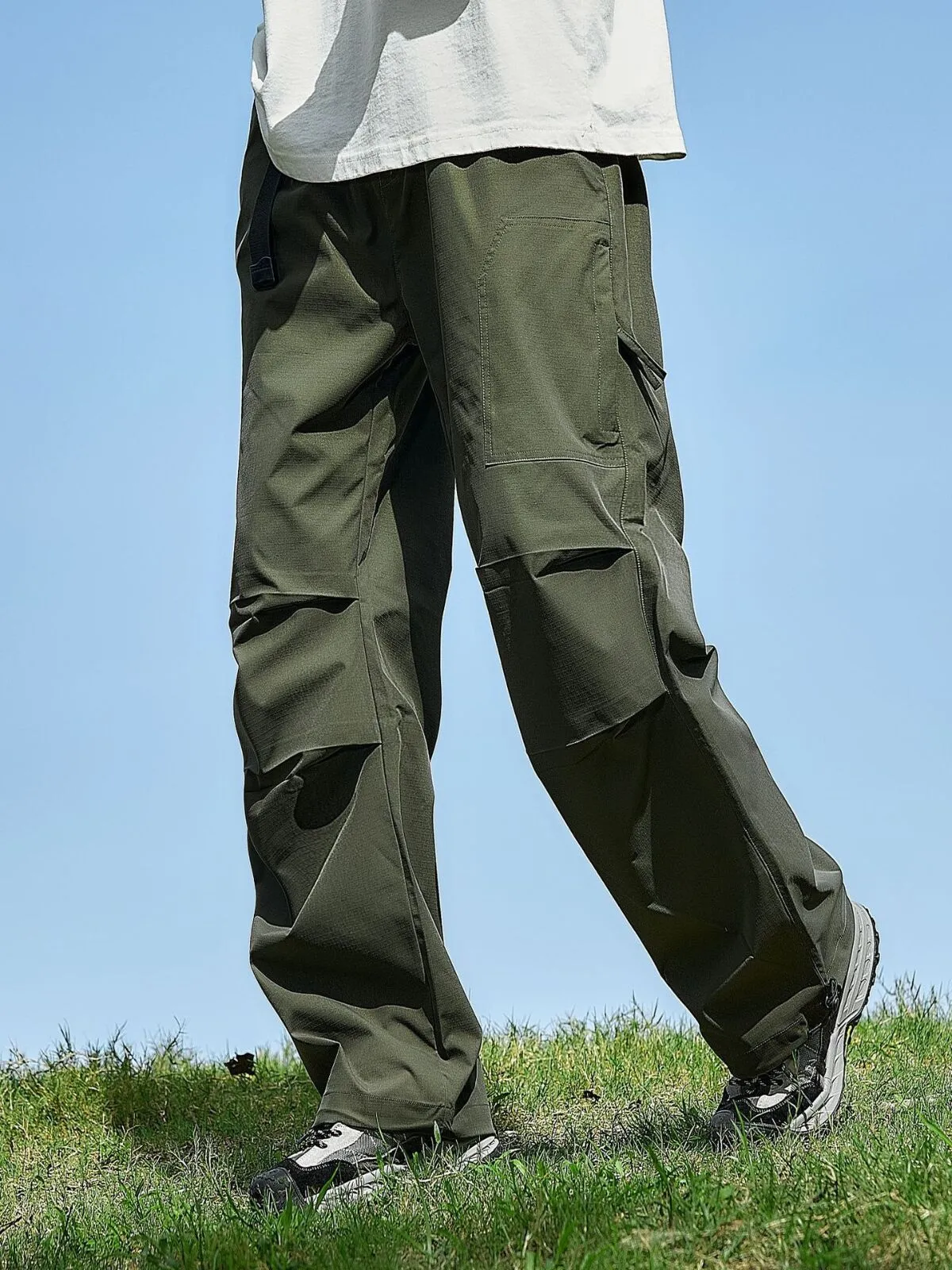 Men's Cargo Pants Workwear Casual Multi-Pocket Abrasion-Resistant Combat Pants for Hiking, 1 of 5