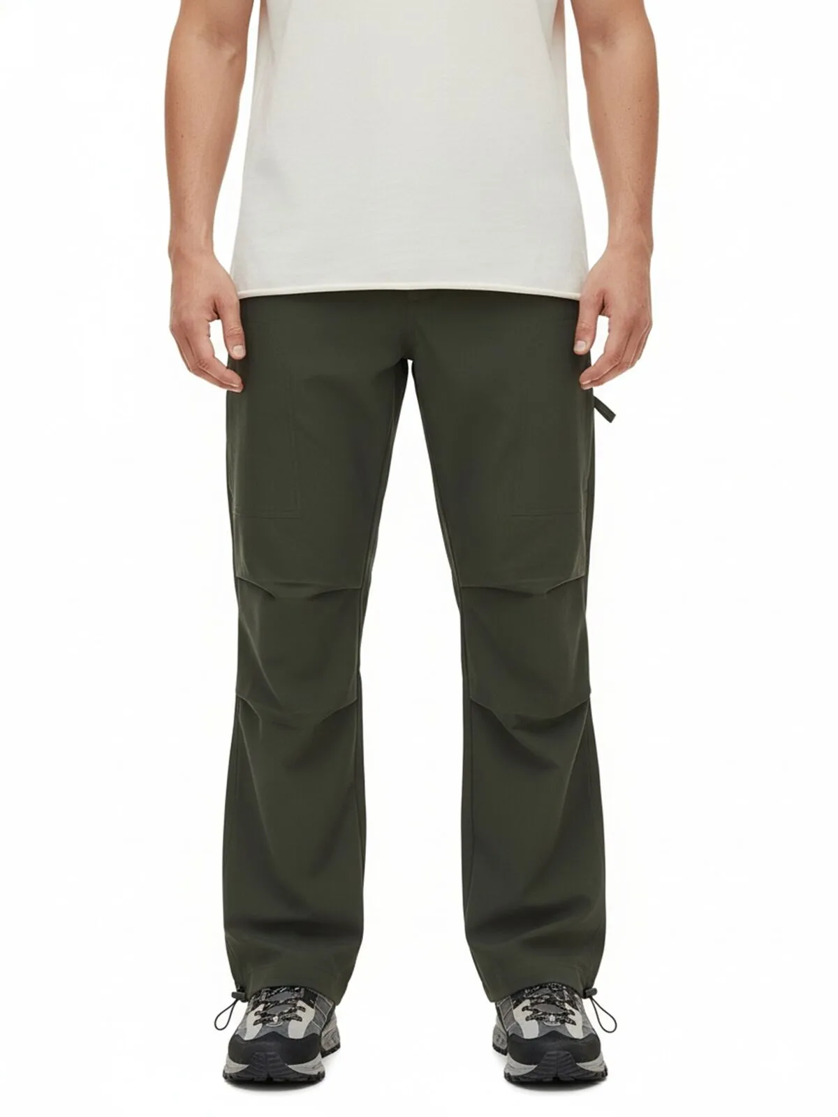 Men's Cargo Pants Workwear Casual Multi-Pocket Abrasion-Resistant Combat Pants for Hiking, 5 of 5