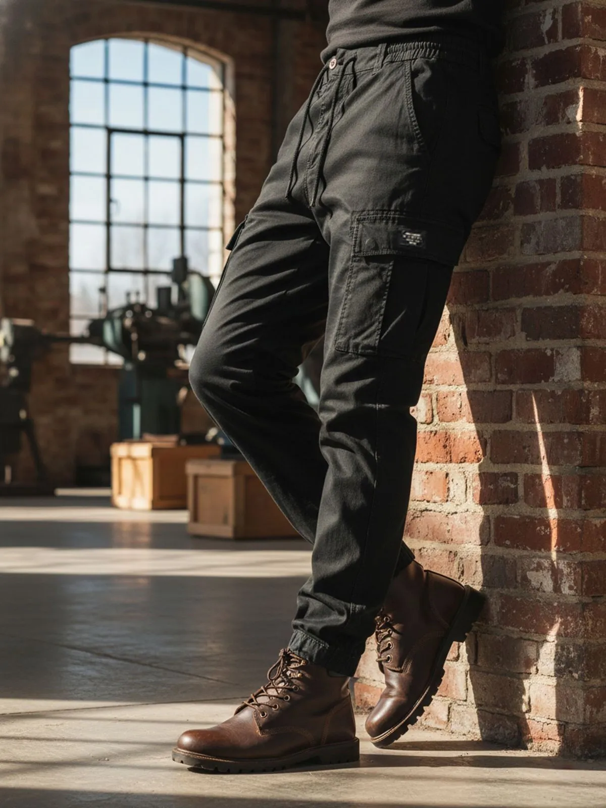 Men's Cargo Pants Casual Hiking Athletic Street Cool Fishing Outdoors Trousers, 2 of 4