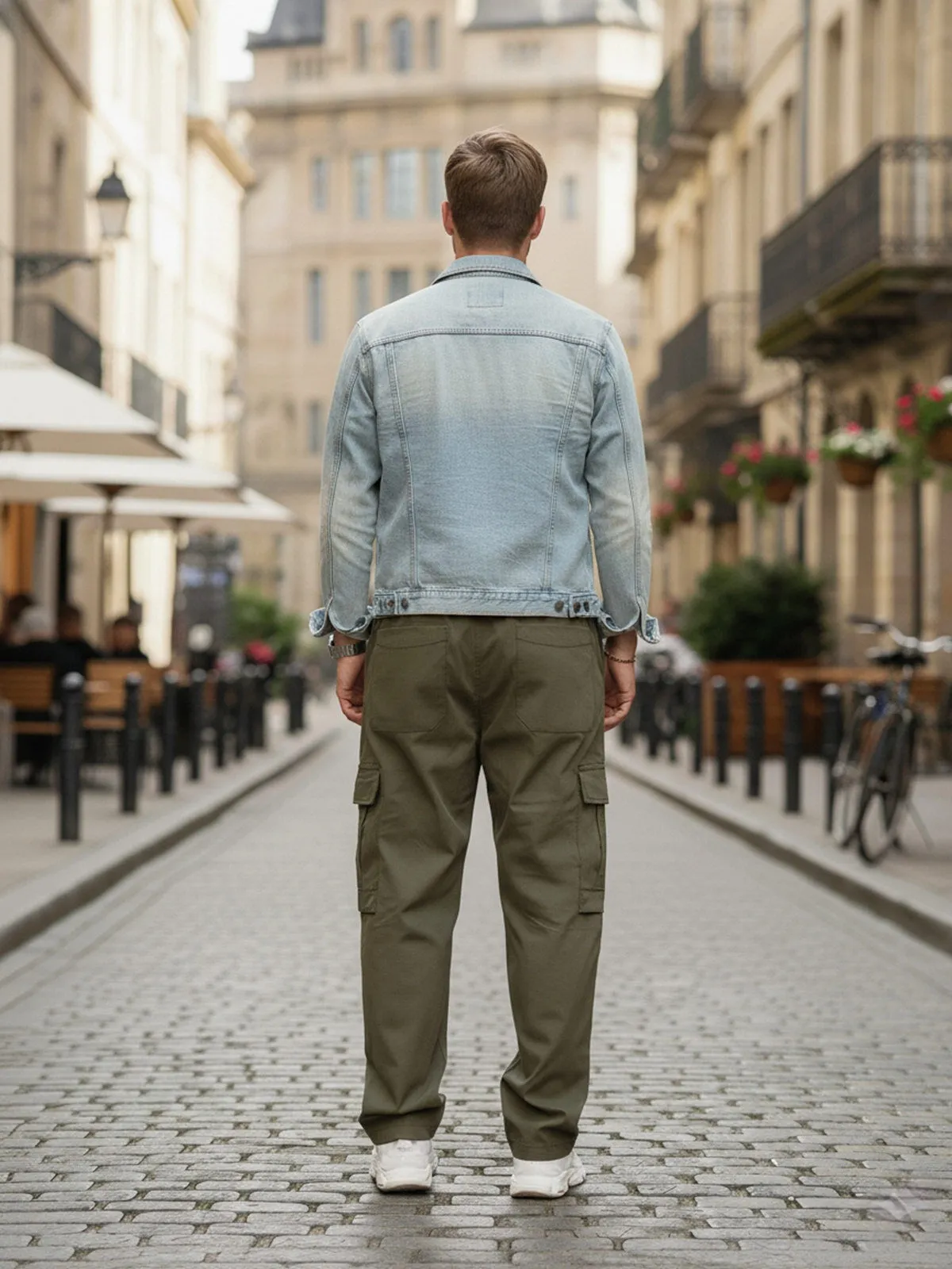 Men's Cargo Pants Workout Joggers Stretch Sweatpants Hiking Drawstring Tactical Pants with Pockets, 4 of 5