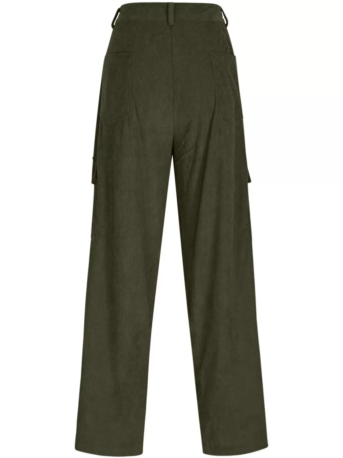 Men's Cargo Pants Corduroy Regular Fit Casual Work Multiple Pockets Trousers, 2 of 4