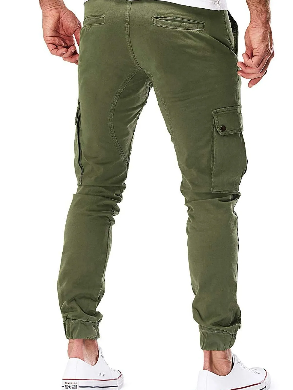 Men's Cargo Pants Athletic Military Pants Combat Work Pants Chino Jogger Pants, 2 of 3