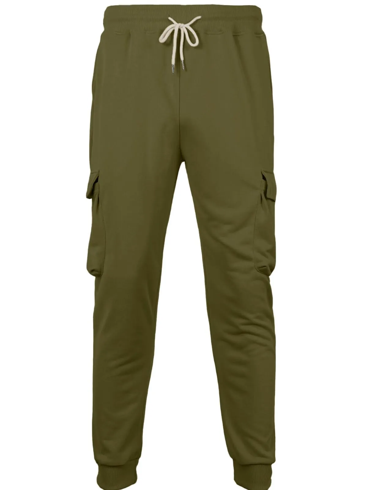 Men's Cargo Pants Solid Color Jogger Everyday Wear Comfortable Flat Front Design with Side Pockets for Daily Use, 4 of 7