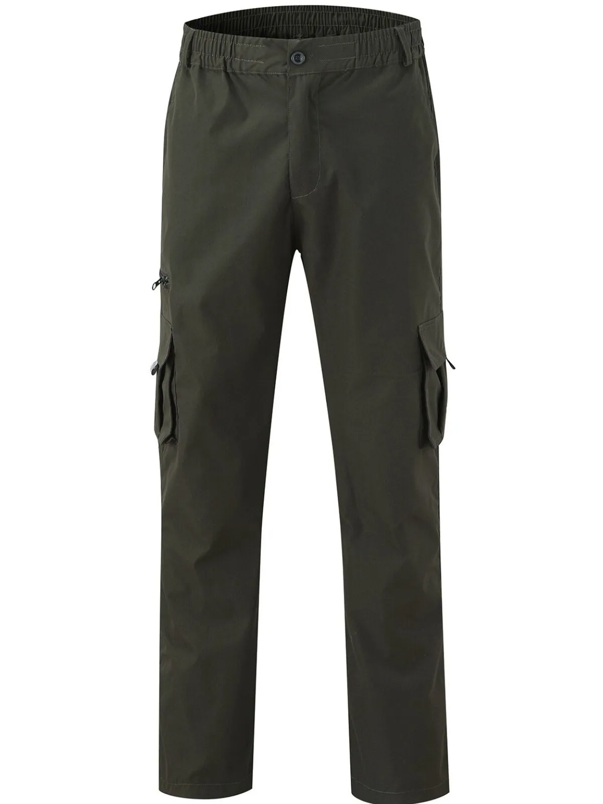 Men's Cargo Pants Casual Plain Work Jogger Sports Outdoor Trousers, 3 of 3