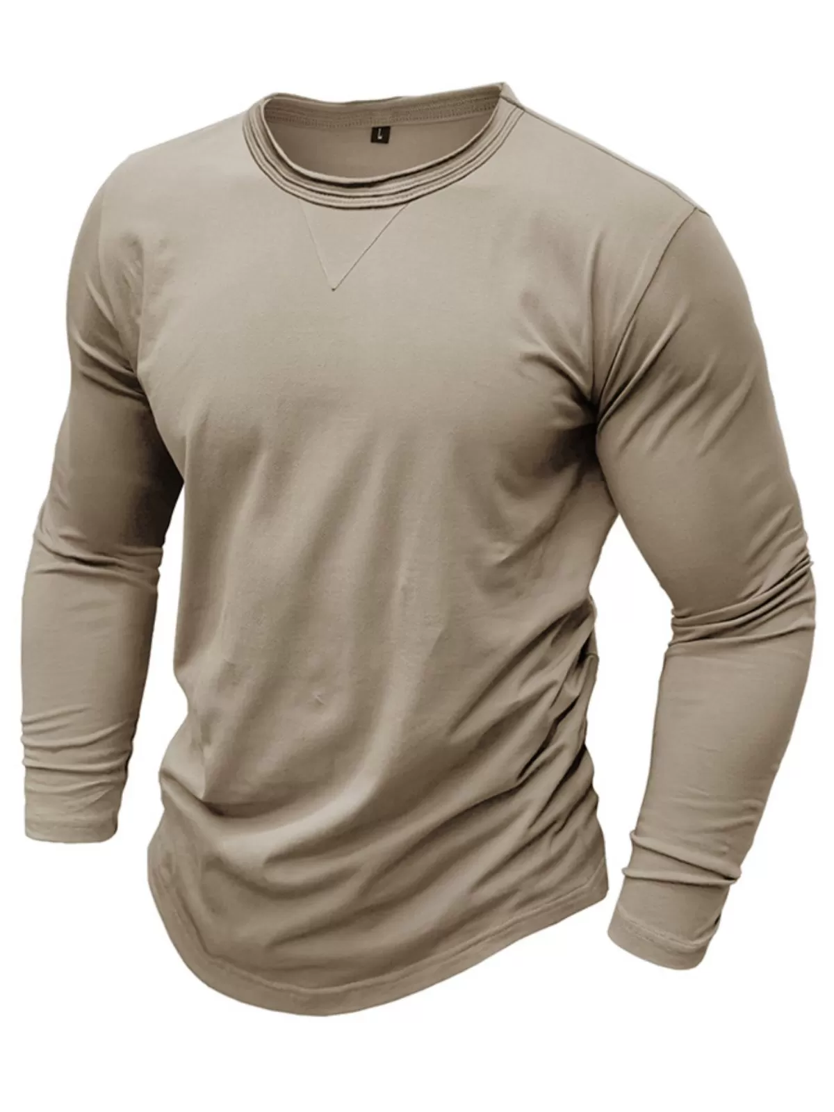 Men's Henley Shirt Crew Neck Casual Lightweight Fashion Solid Color Loose Regular Fit Shirts, 3 of 3