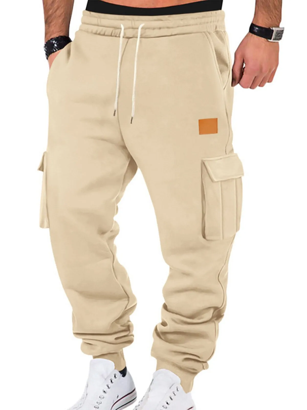 Men's Cargo Pants Pockets Stretch Fashion Sports Autumn Pant, 1 of 1