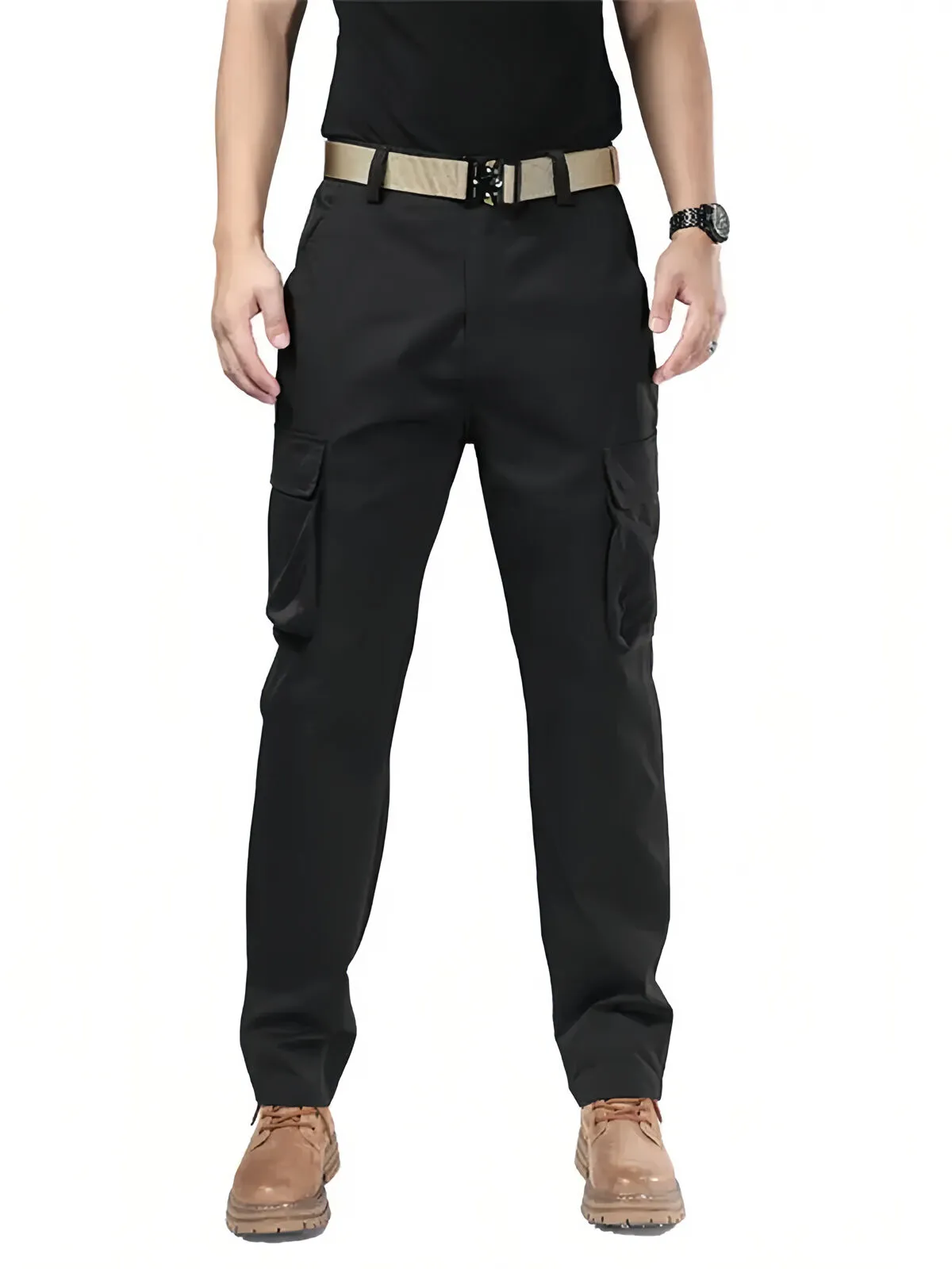 Men‘s Cargo Pants Autumn Winter Outdoor Sports Hiking Multi-pockets Camping Hunting Climbing Cargo Trousers, 3 of 3