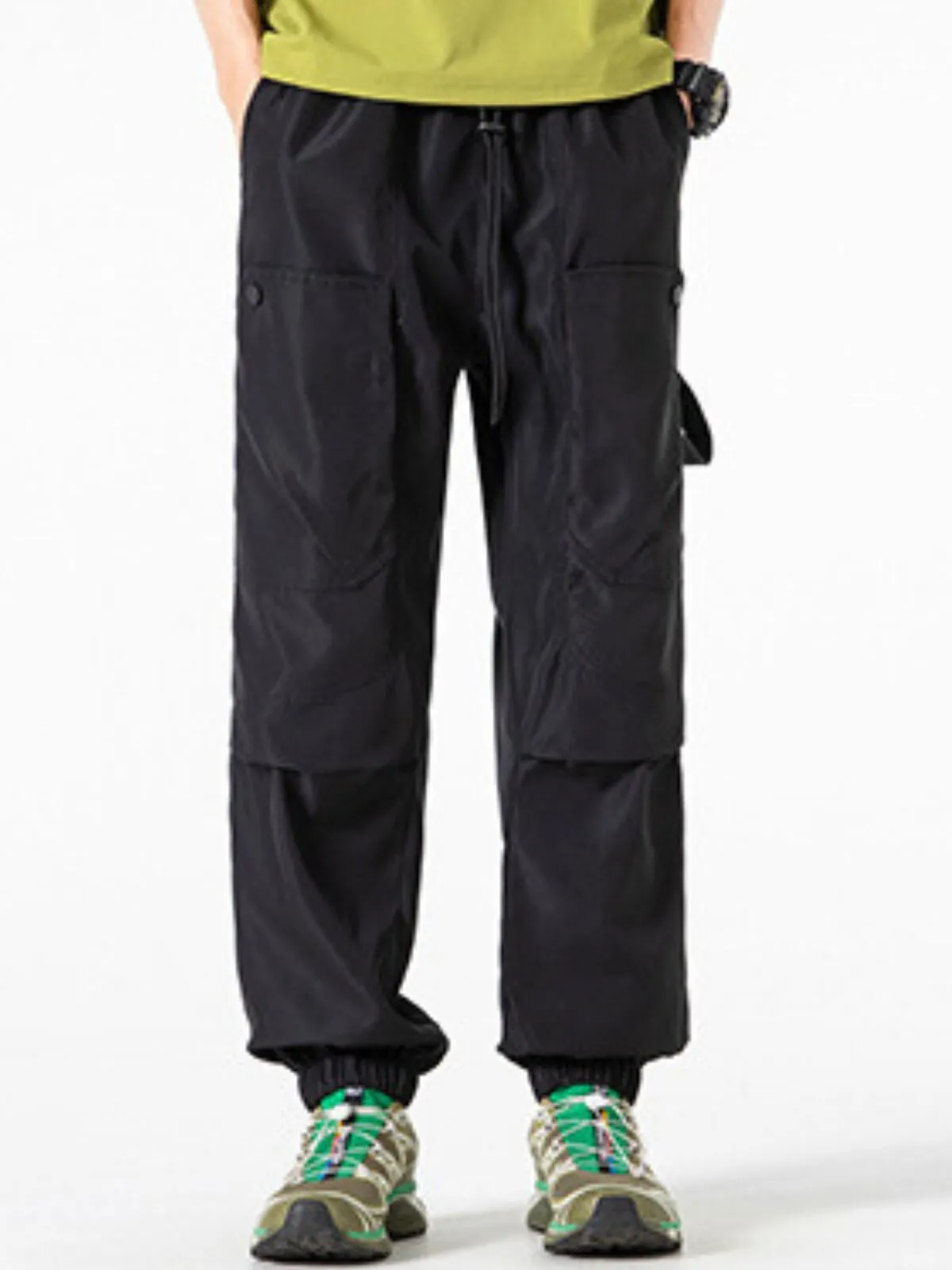 Men's Cargo Pants Quick Drying Sports Outdoor Mountaineering Multi Pockets Workwear Trousers , 2 of 3