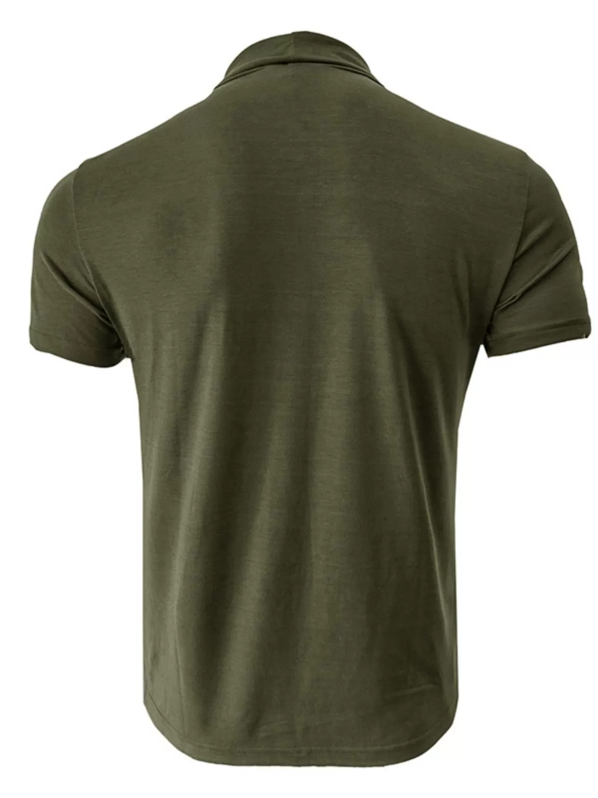 Men's Mock Neck T-Shirts Short Sleeve Slim Fit Basic Casual Comfy Solid Undershirts Pullover Stretch Cotton Tops, 2 of 5