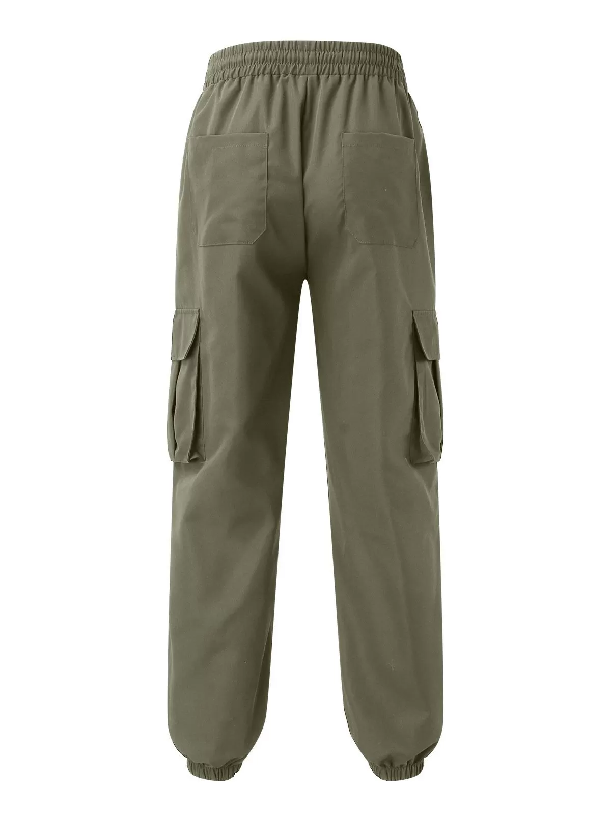 Men's Cargo Pants Jogging Fashion Casual Length Full Mid Waist Pocket Plain Pants Loose Plain Pants, 2 of 9