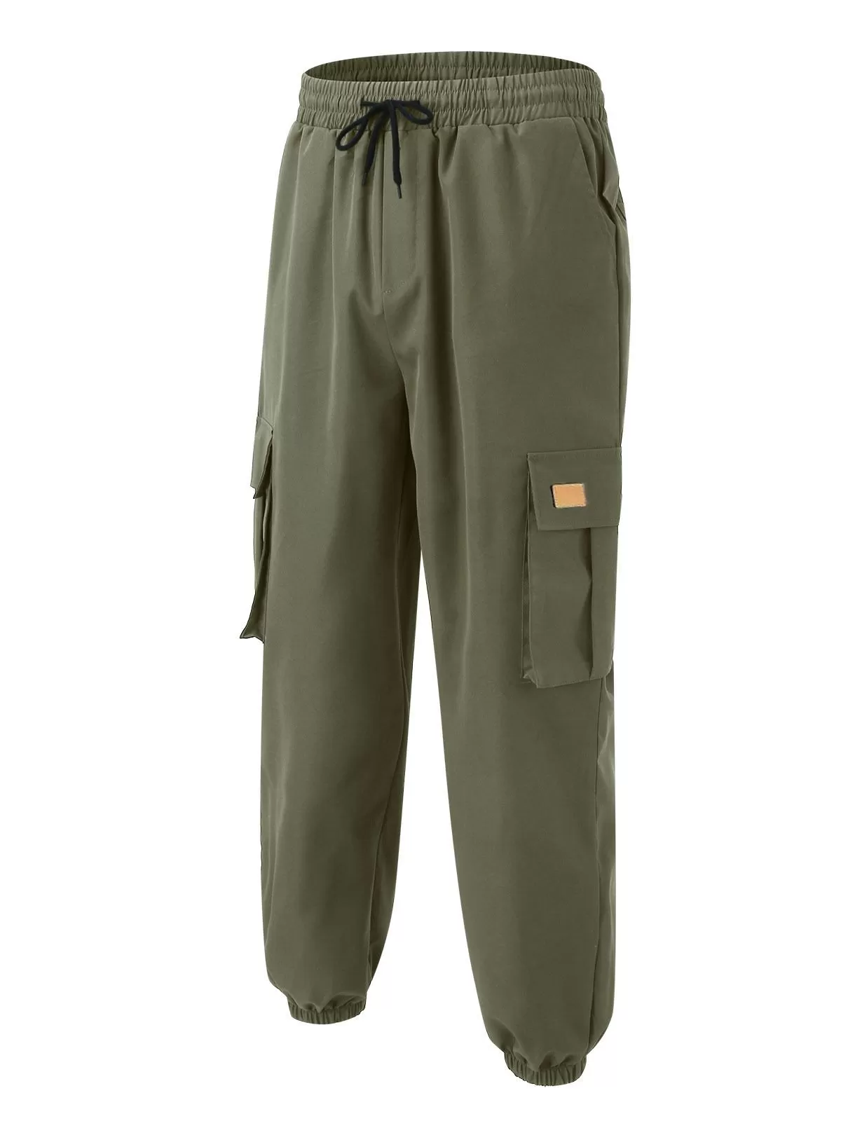 Men's Cargo Pants Jogging Fashion Casual Length Full Mid Waist Pocket Plain Pants Loose Plain Pants, 7 of 9