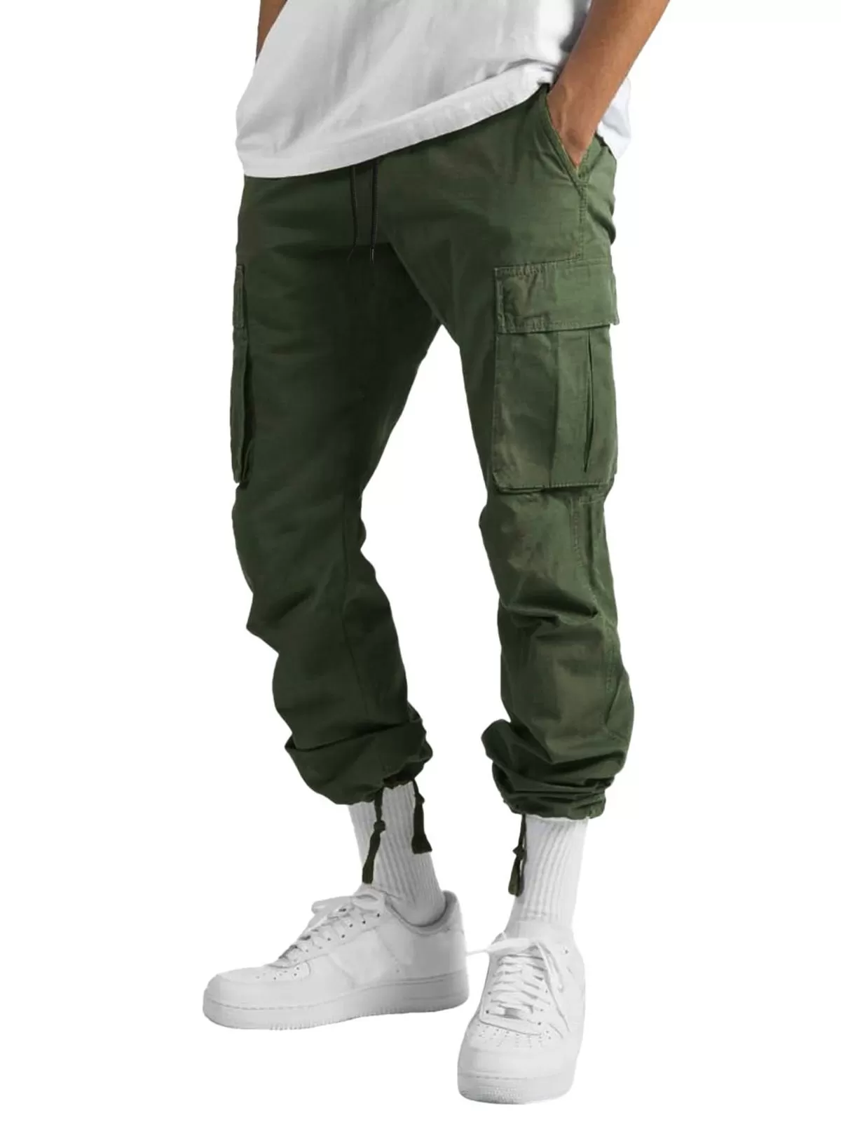 Men's Cargo Pants Lightweight Tactical Relaxed Fit Quick Drying Pants, 4 of 9