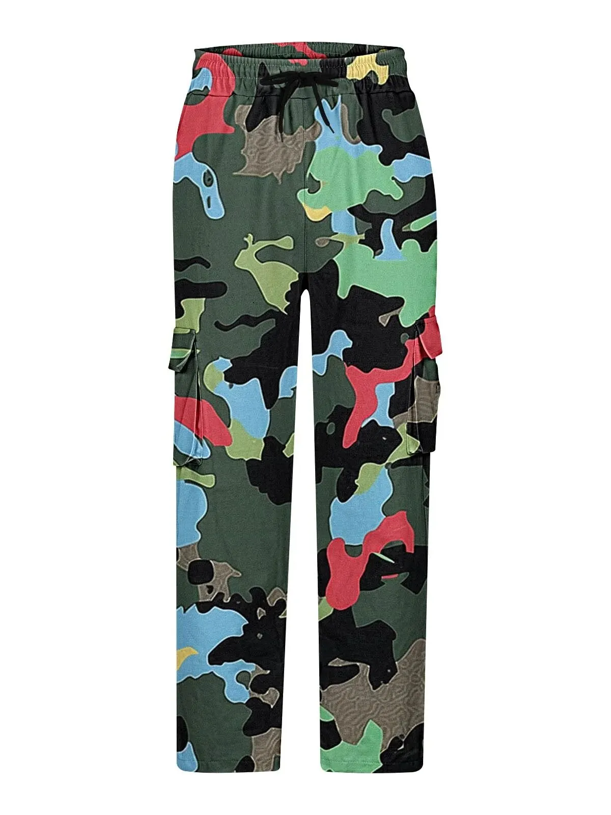 Men's Cargo Pants Camouflage Casual Straight Leg Loose Fit Outdoor Hiking Pants With Pockets Winter and Fall Lightweight Sweatpants, 5 of 5