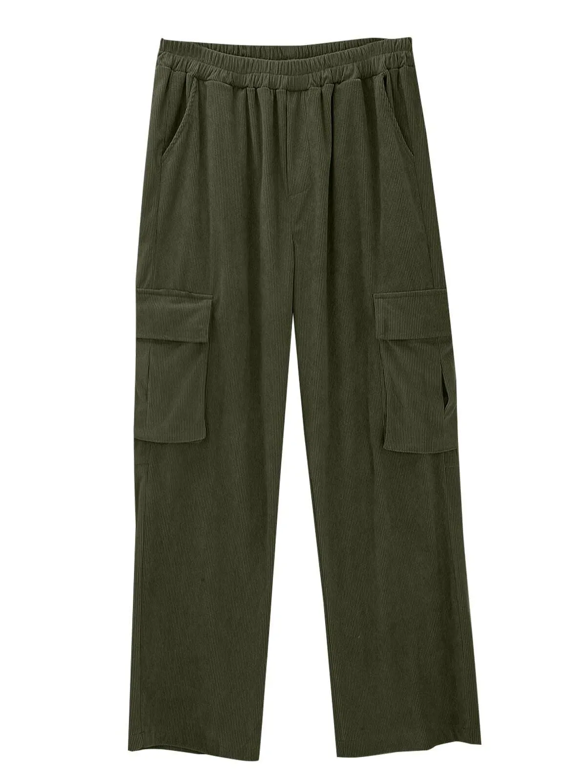 Men's Cargo Pants Corduroy Buttons Multi Pockets Plain Wearable Outdoor Daily Camping & Hiking Fashion Classic Pants, 7 of 7