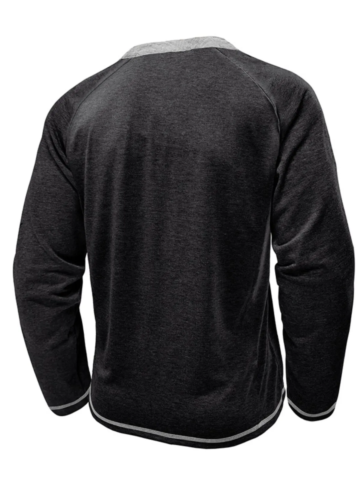 Men's Henley Shirt Fashion Long Sleeve Button Down Lightweight Shirt With Pocket, 2 of 3