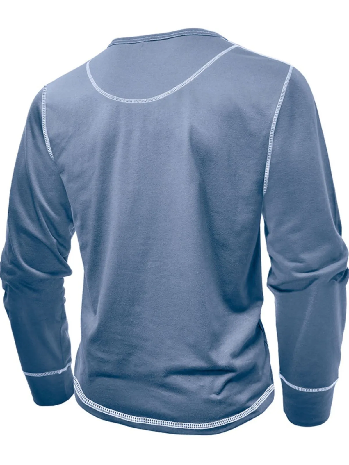 Men's Henley Shirt Casual Lightweight Button Pullover Shirts Stretch Basic Workout Athletic Slim Fit Tops, 2 of 3