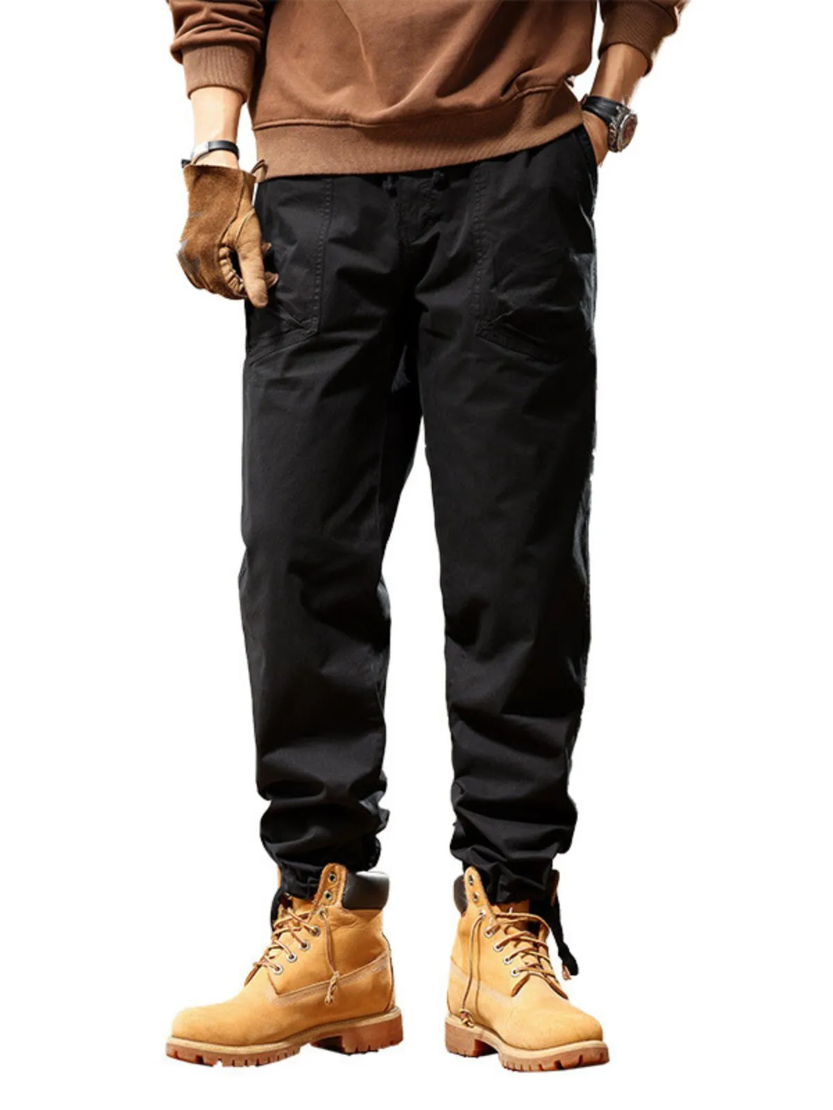 Men's Cargo Pants Fashionable Outdoor Mountaineering Sports Regular Fit Pants., 2 of 5