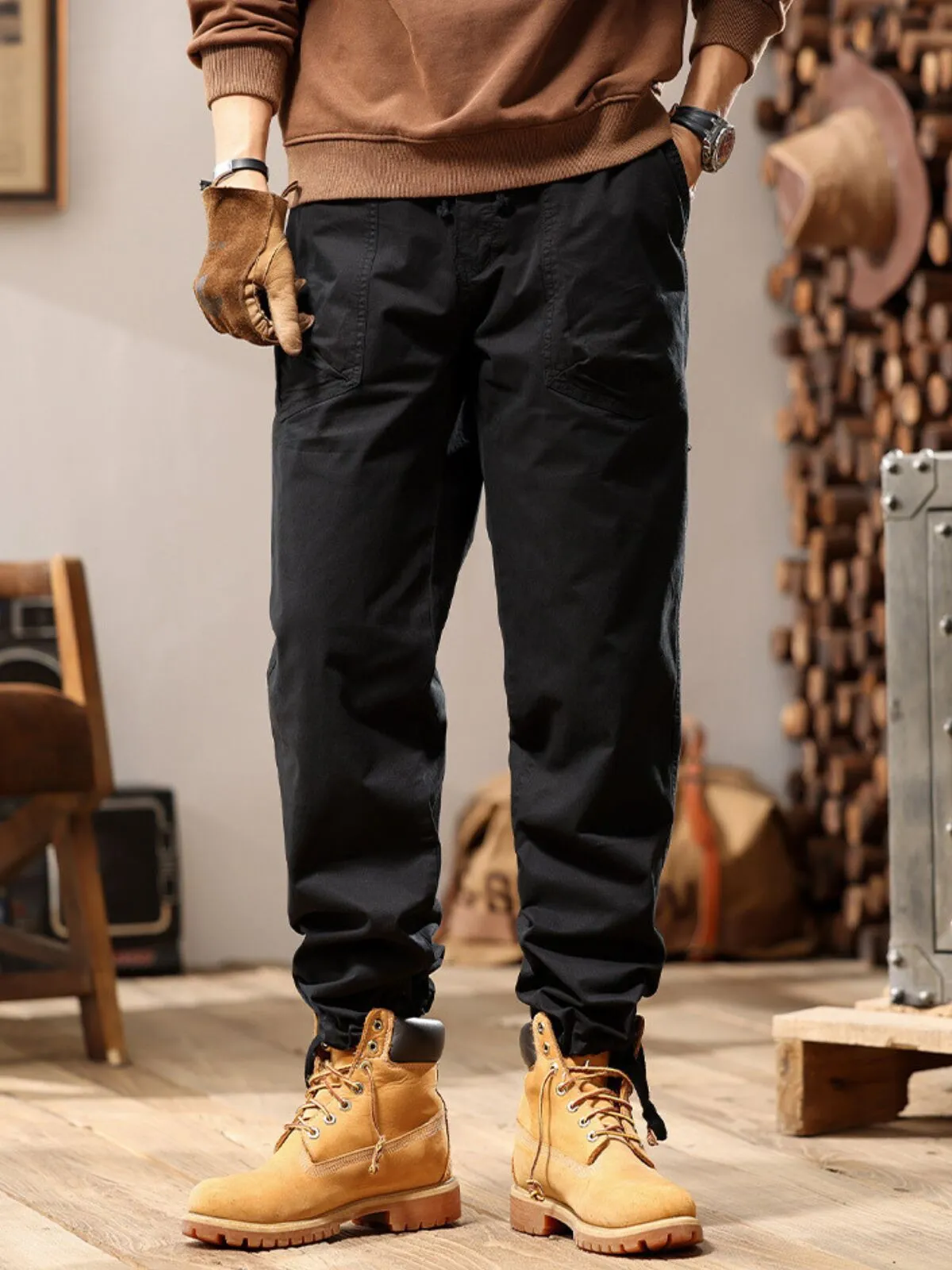 Men's Cargo Pants Fashionable Outdoor Mountaineering Sports Regular Fit Pants., 5 of 5