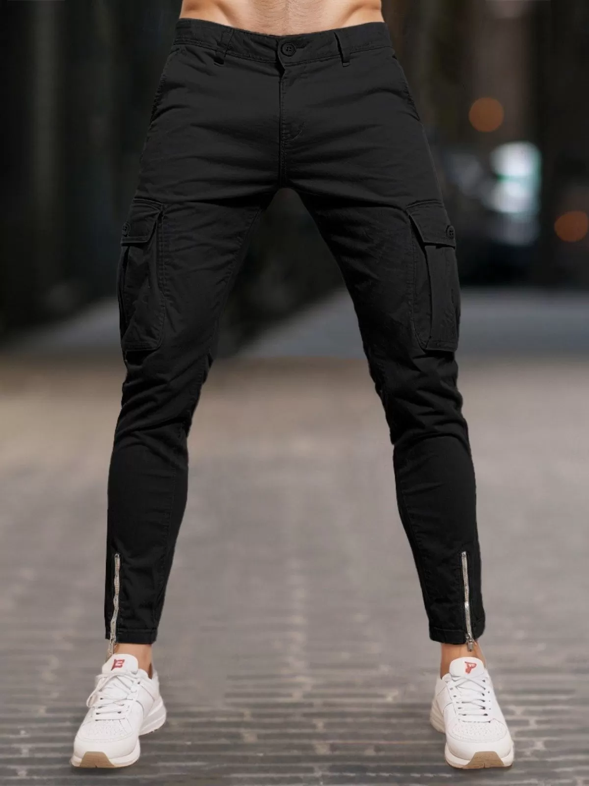 Men' s Cargo Pants Men's Spring and Autumn Daily Outdoor Running Training Overalls Casual Multi Pocket Pantalon, 1 of 1