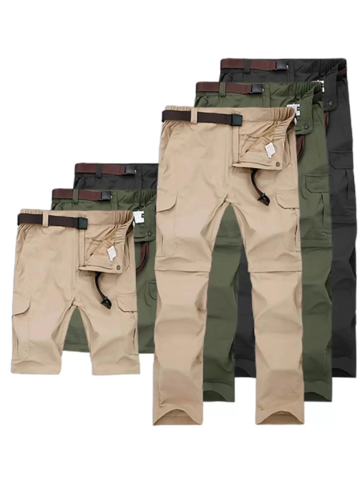 Men's Cargo Pants Quick Dry Military Detachable Breathable Trousers Active Waterproof Tactical Pants, 5 of 5