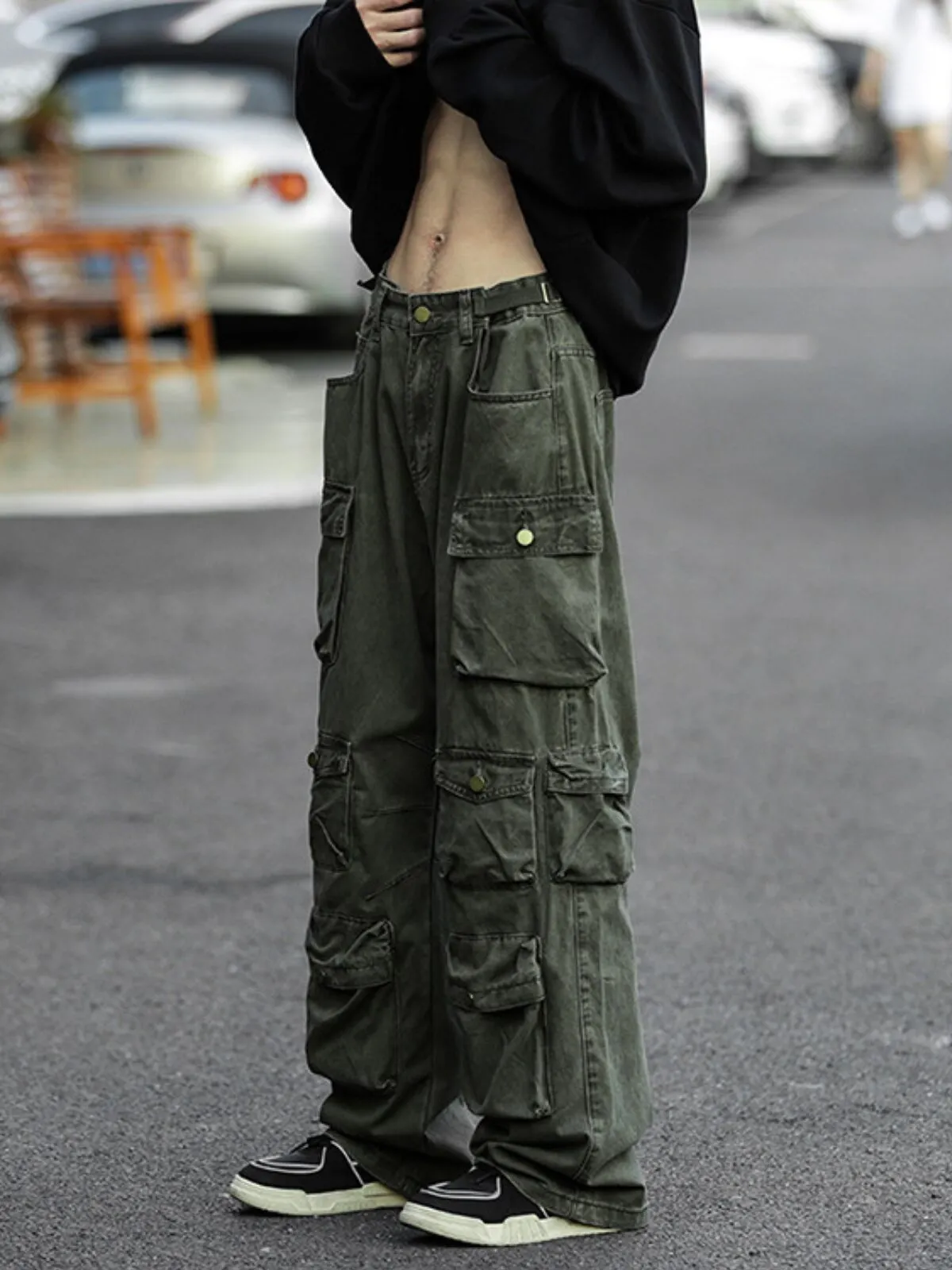 Men's Cargo Pants New Designed Leisure Running Sports Work Fashion Trousers  , 4 of 9