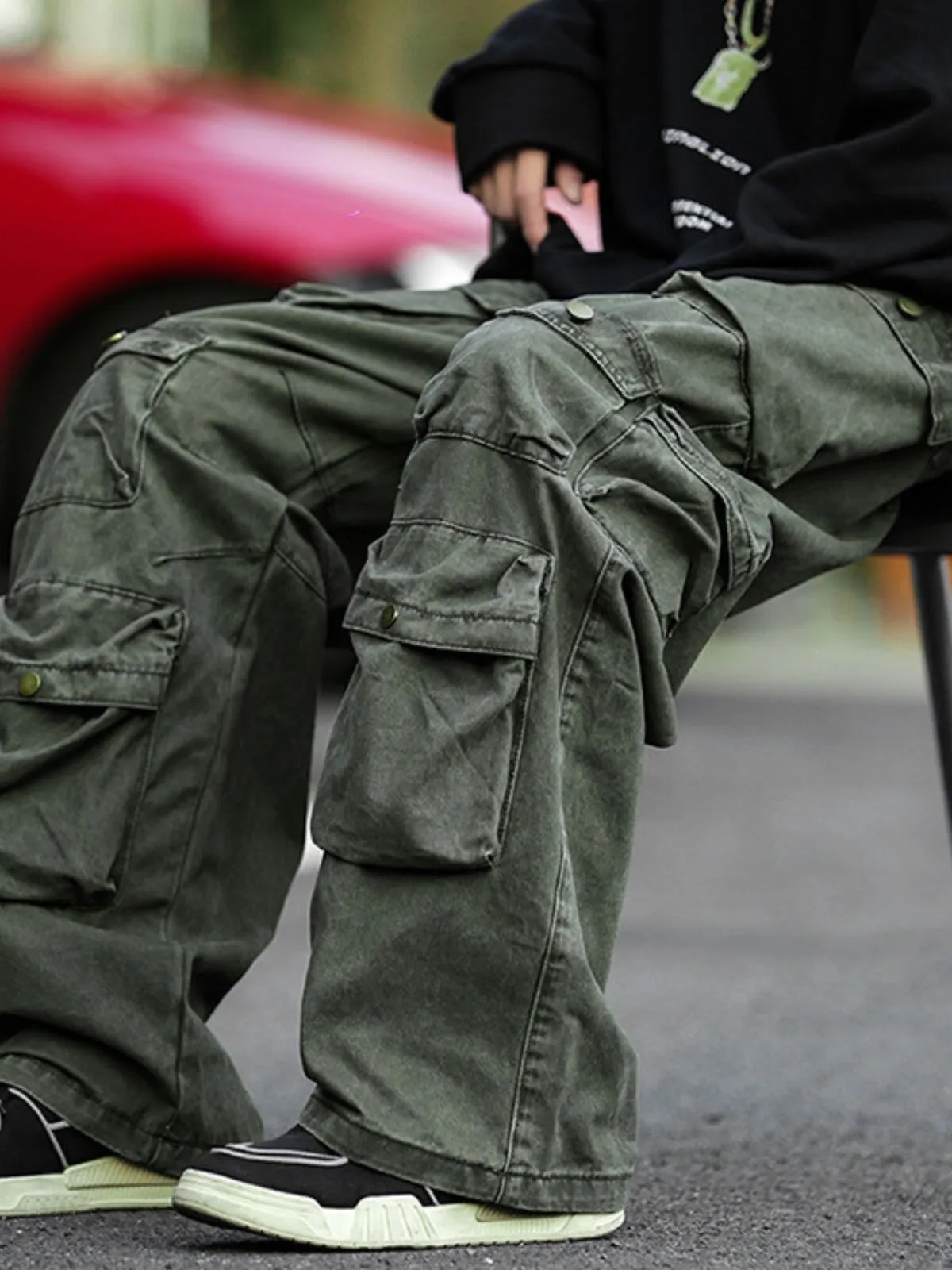 Men's Cargo Pants New Designed Leisure Running Sports Work Fashion Trousers  , 7 of 9