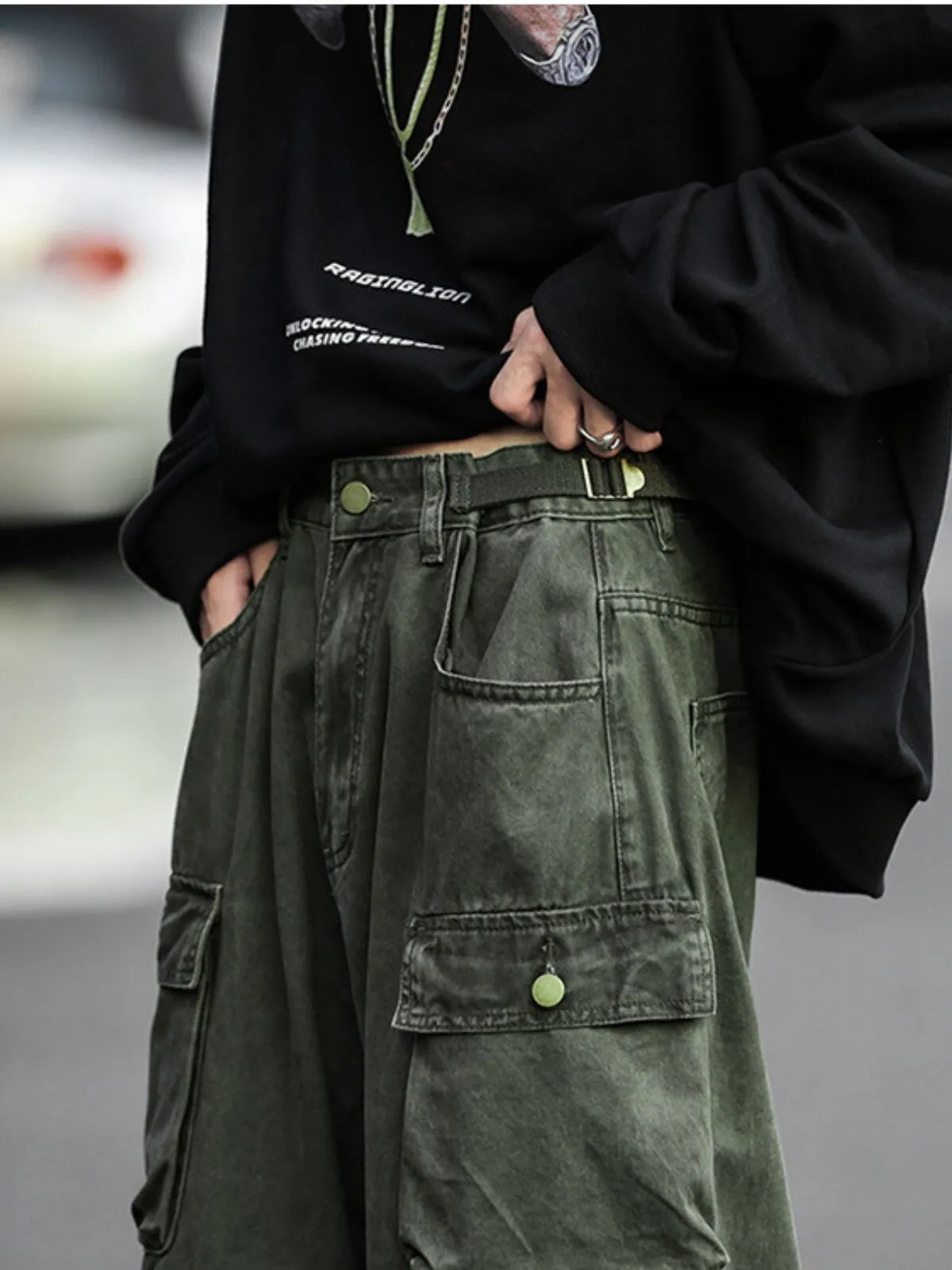 Men's Cargo Pants New Designed Leisure Running Sports Work Fashion Trousers  , 9 of 9