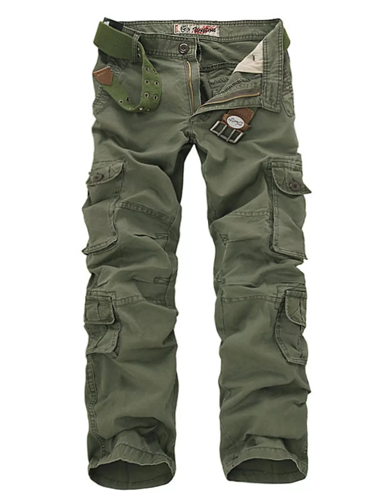 Men‘s Cargo Pants Fashion Tactical Casual Straight Loose Outdoor Fishing Jogging Trousers With Multiple Big Pockets, 1 of 2