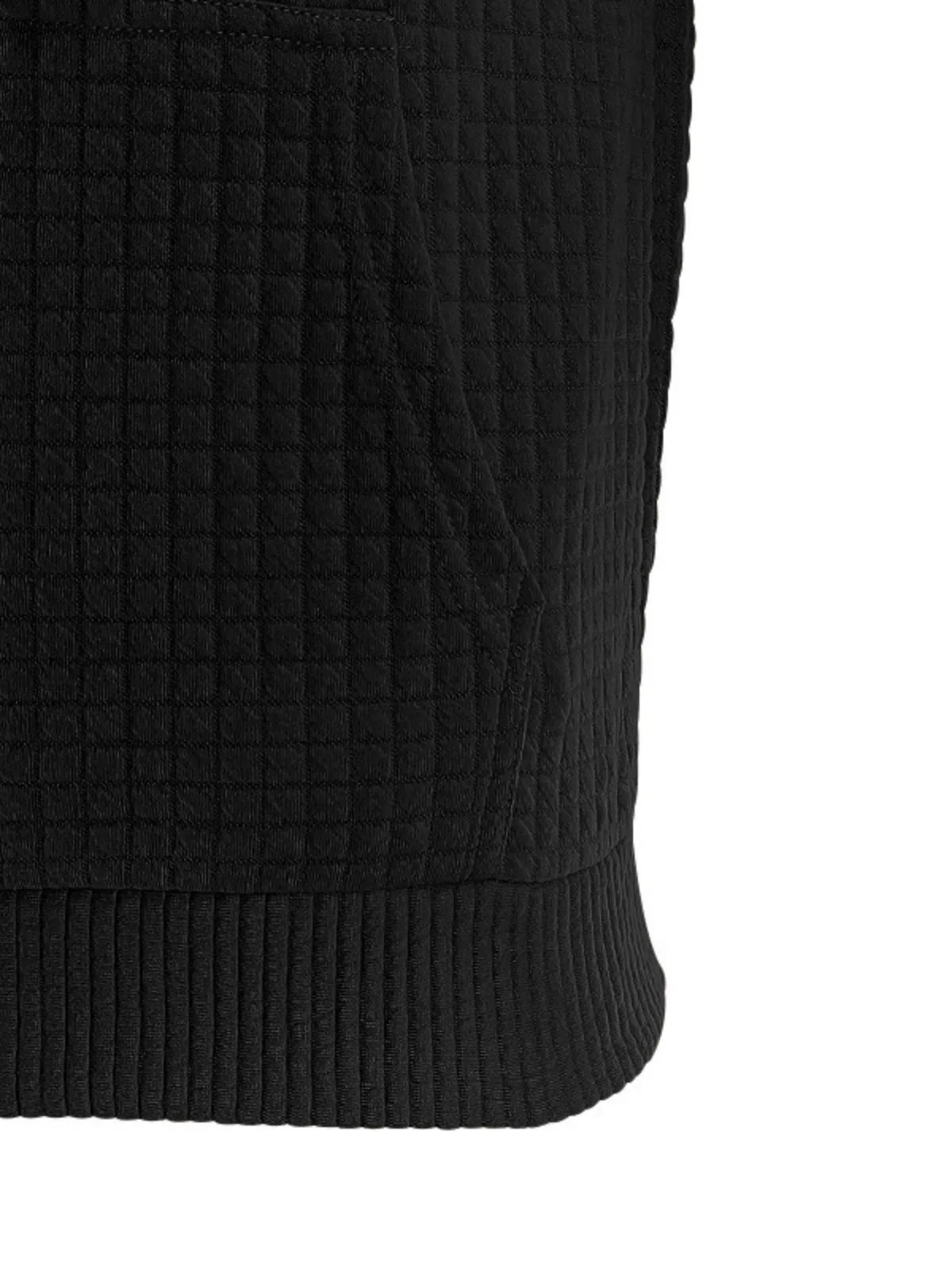 Men's Hoodie Plain Ribbed Front Pocket Textured Sports & Outdoor Daily Holiday Basic Casual Spring & Fall, 6 of 9