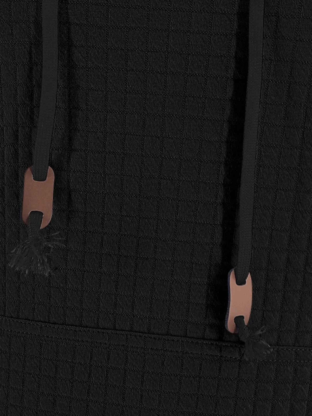 Men's Hoodie Plain Ribbed Front Pocket Textured Sports & Outdoor Daily Holiday Basic Casual Spring & Fall, 8 of 9