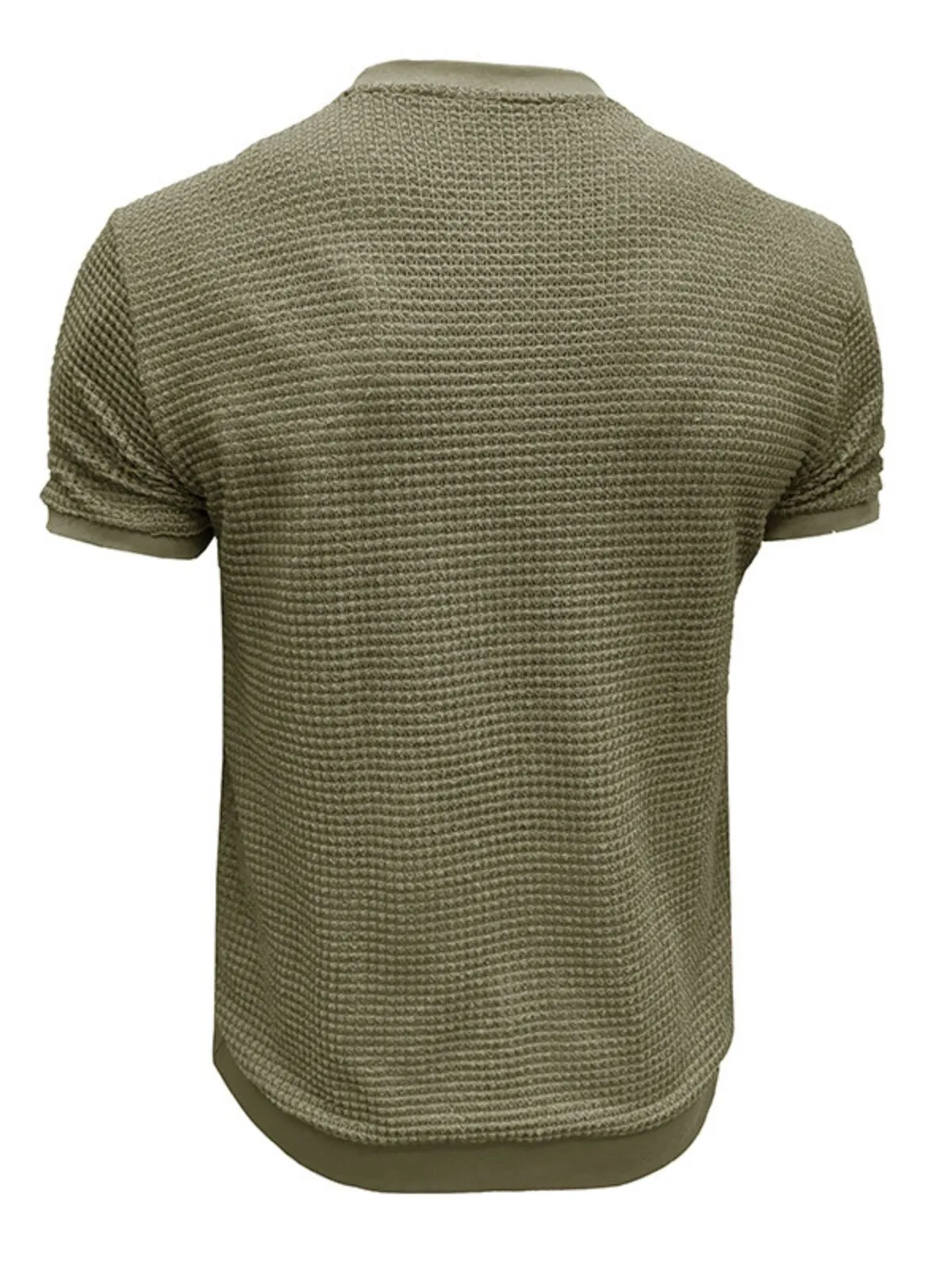 Men's T-shirts Short Sleeve Shirt Crew Neck Summer Plain Fashion Designer Basic Jacquard Vacation Street Going out Tops, 2 of 4