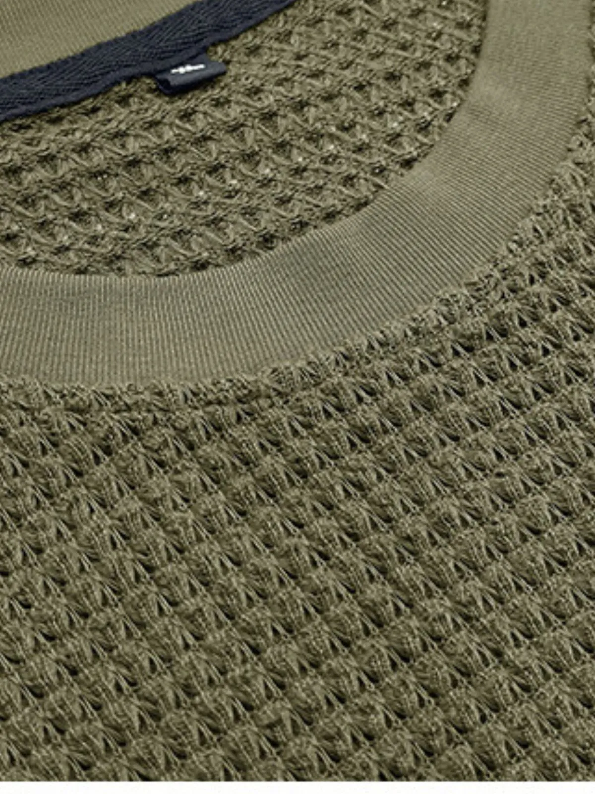 Men's T-shirts Short Sleeve Shirt Crew Neck Summer Plain Fashion Designer Basic Jacquard Vacation Street Going out Tops, 4 of 4