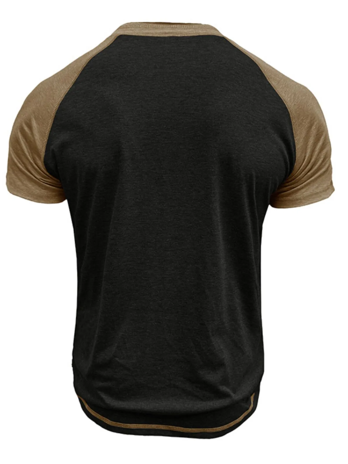 Men's T-shirts Henley Shirt Baseball Short Sleeve Color Block Fashion Designer Raglan Sleeves Vacation Street Going out Summer T-Shirt, 2 of 3