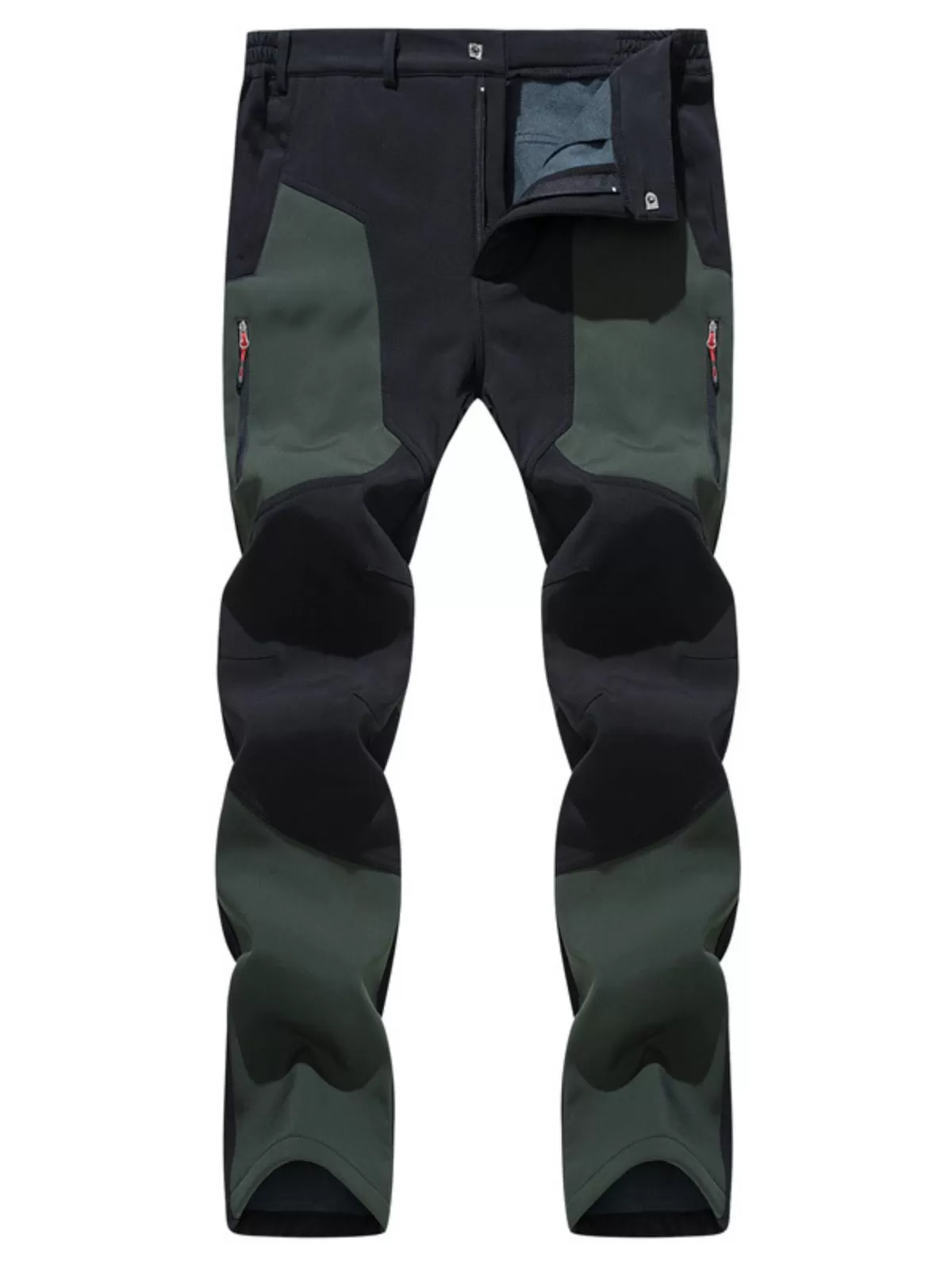 Men's Cargo Pants Outdoor Hiking Pants Waterproof Quick Dry Lightweight Fleece Lined Winter , 1 of 3