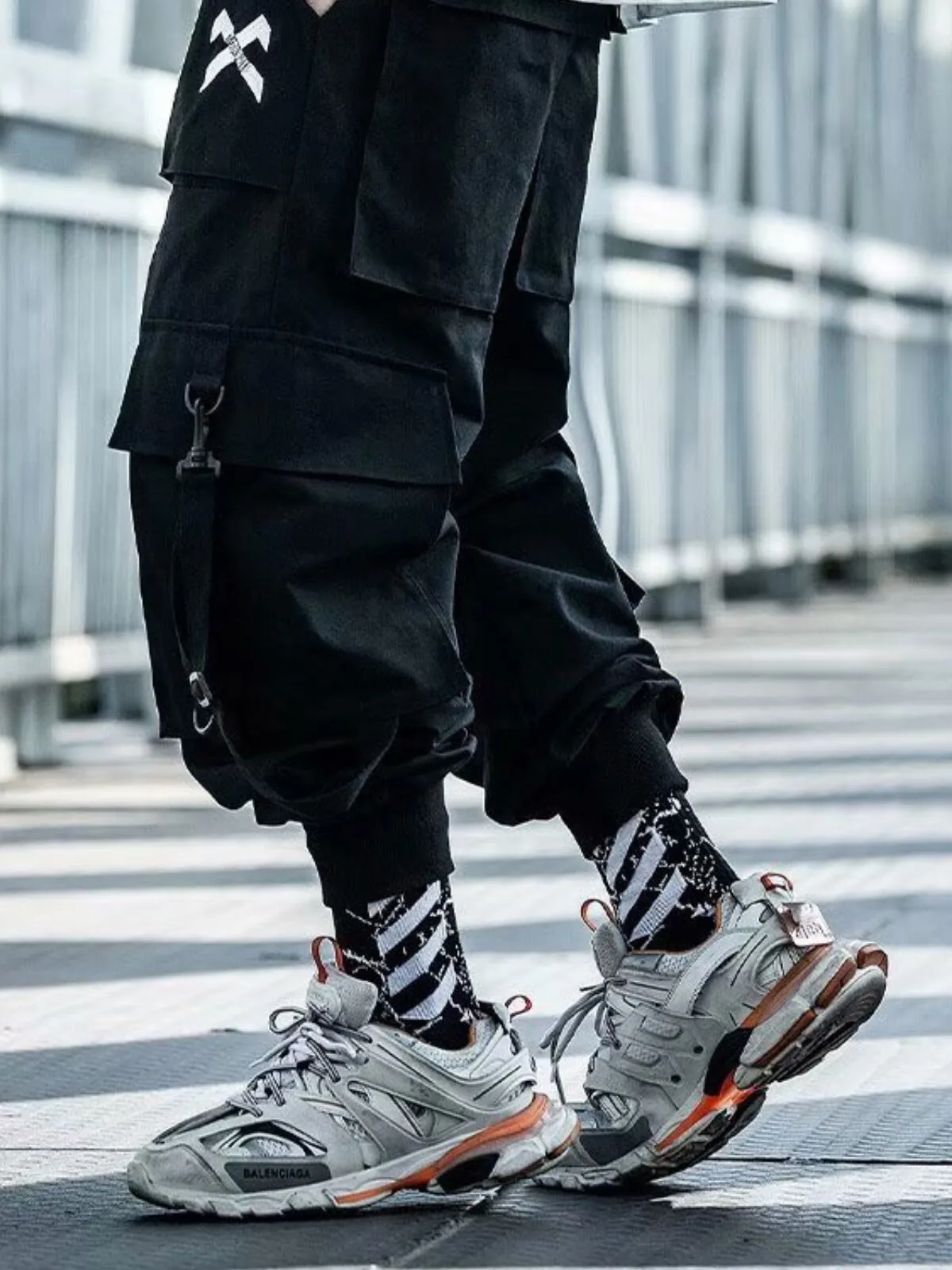 Men's Cargo Pants Hip Hop Style Stage Costume Singer Club Streetwear Pants, 5 of 5