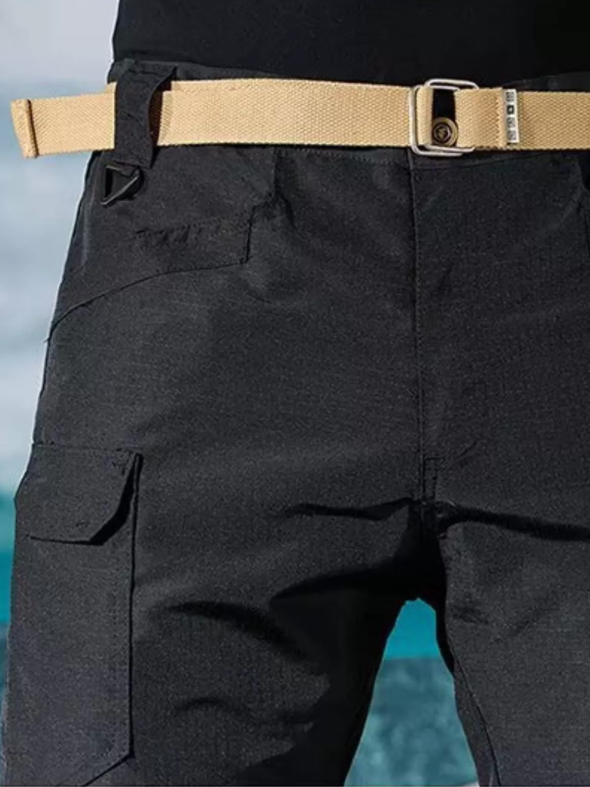 Men's Cargo Pants Tactical Wear Resist Quick Dry Outdoor Multi Pockets Trousers Hike Work Trousers, 3 of 4